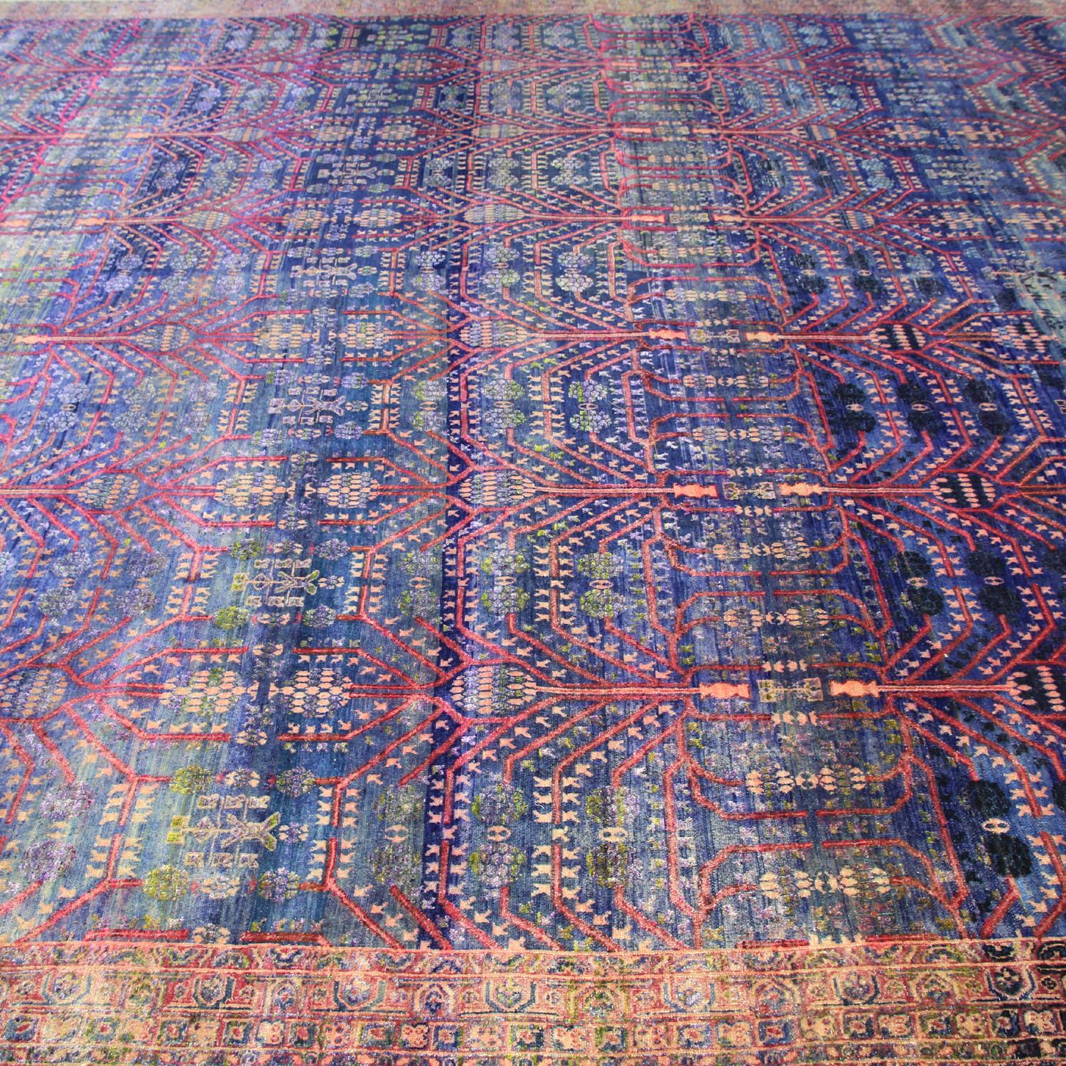 Indiano abc carpet Purple Alchemy Tappeto transitorio in misto lana e seta - 11'8