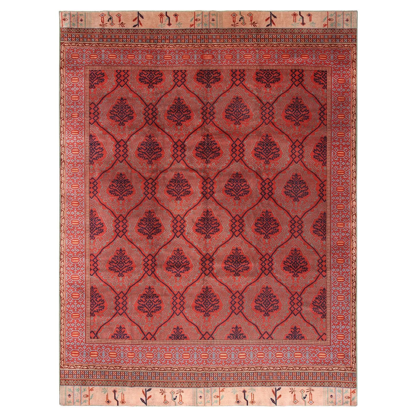 abc carpet Red Antique Turkish Smyrna Rug - 10'3" x 13'10"