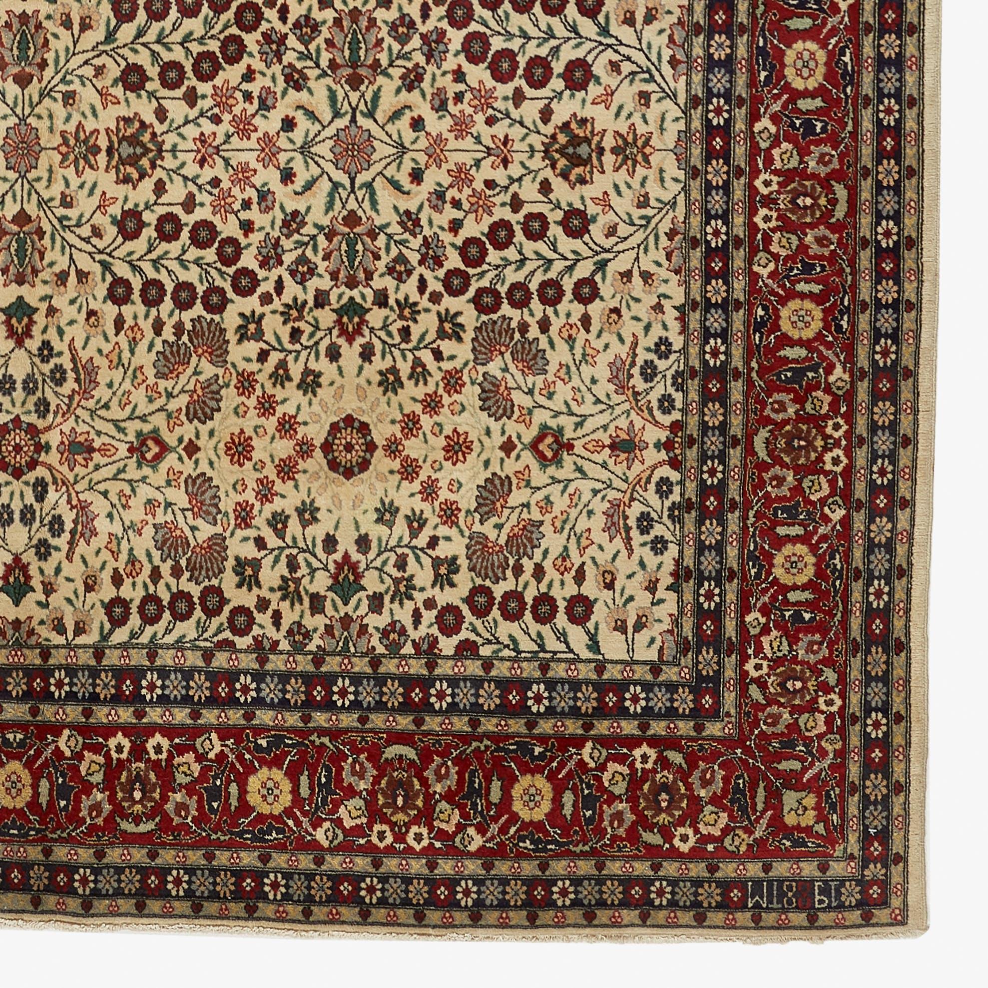 Persian abc carpet Vintage Traditional Kayseri Rug - 7'9