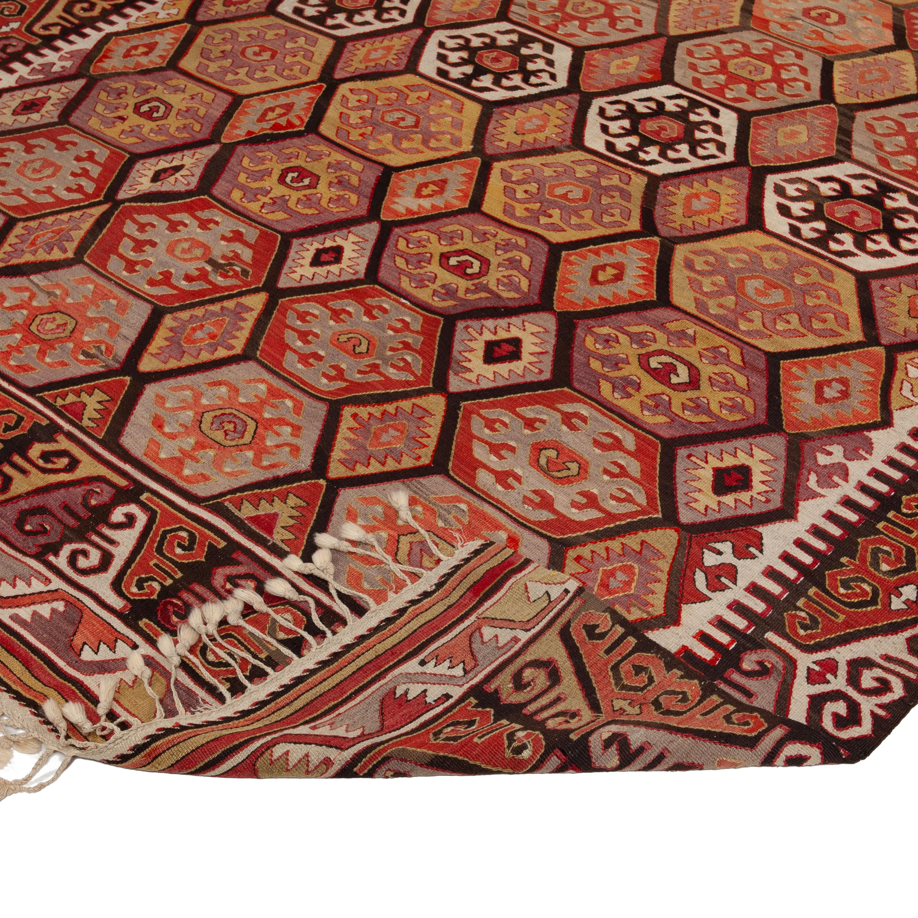 abc carpet Vintage Turkish Kilim Rug - 5'9