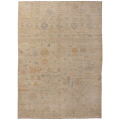 Abc Teppich Zameen Mehrfarbiger moderner geblümter Wollteppich - 6'11" x 9'10"