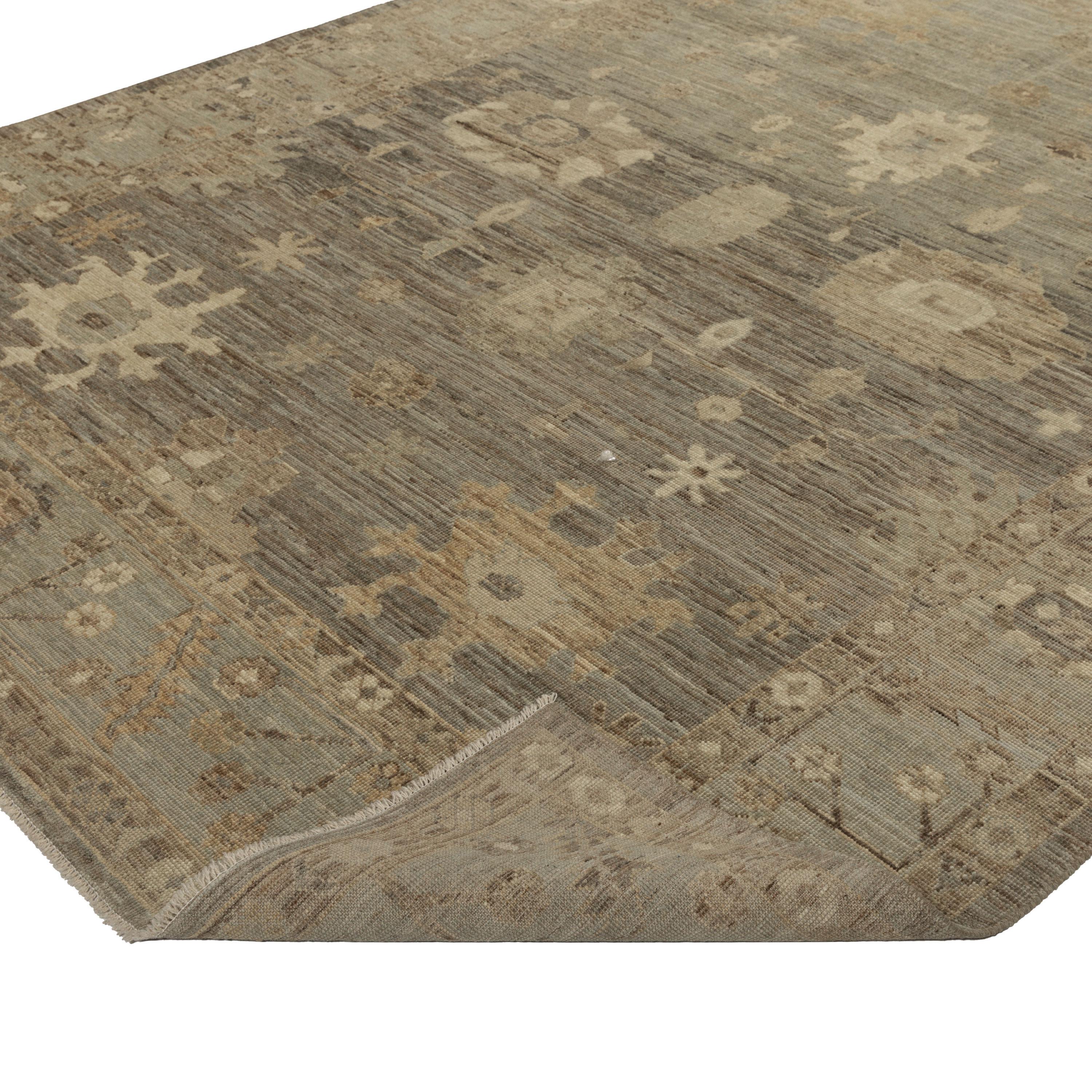 Afghan Tapis traditionnel Zameen multicolore - 7'8