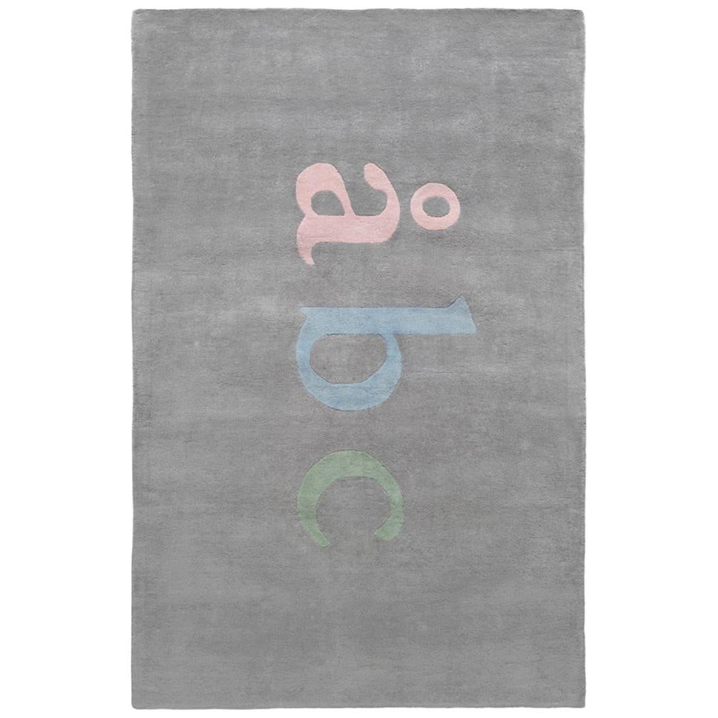 ÅBC Kids Rug, Gray, Modern Cut Pile Rug in Scandinavian Design