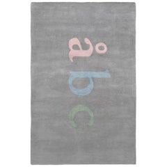 ÅBC Kids Rug, Gray, Modern Cut Pile Rug in Scandinavian Design