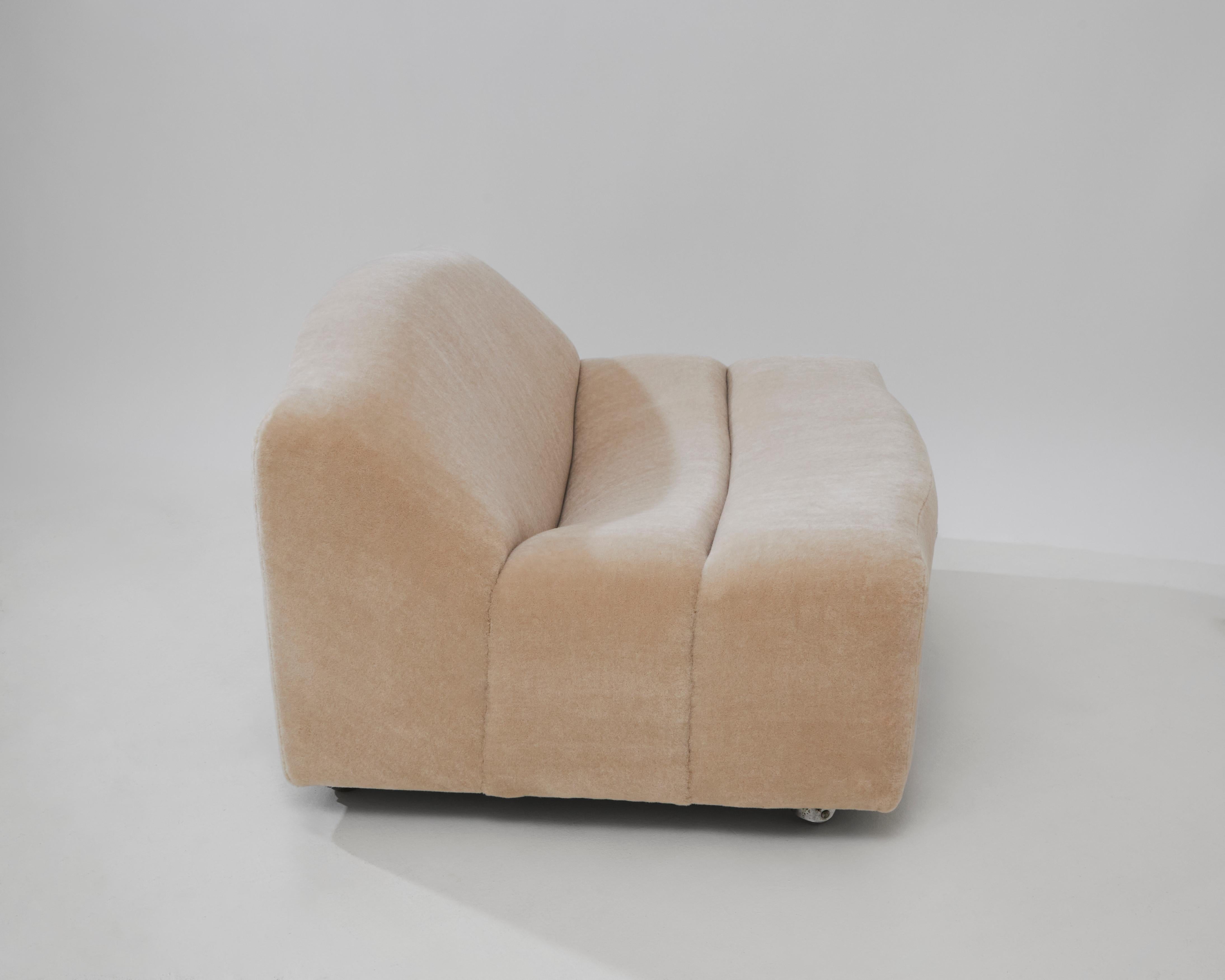 Dutch ABCD 1-Seat Chair by Pierre Paulin for Artifort, Mohair For Sale