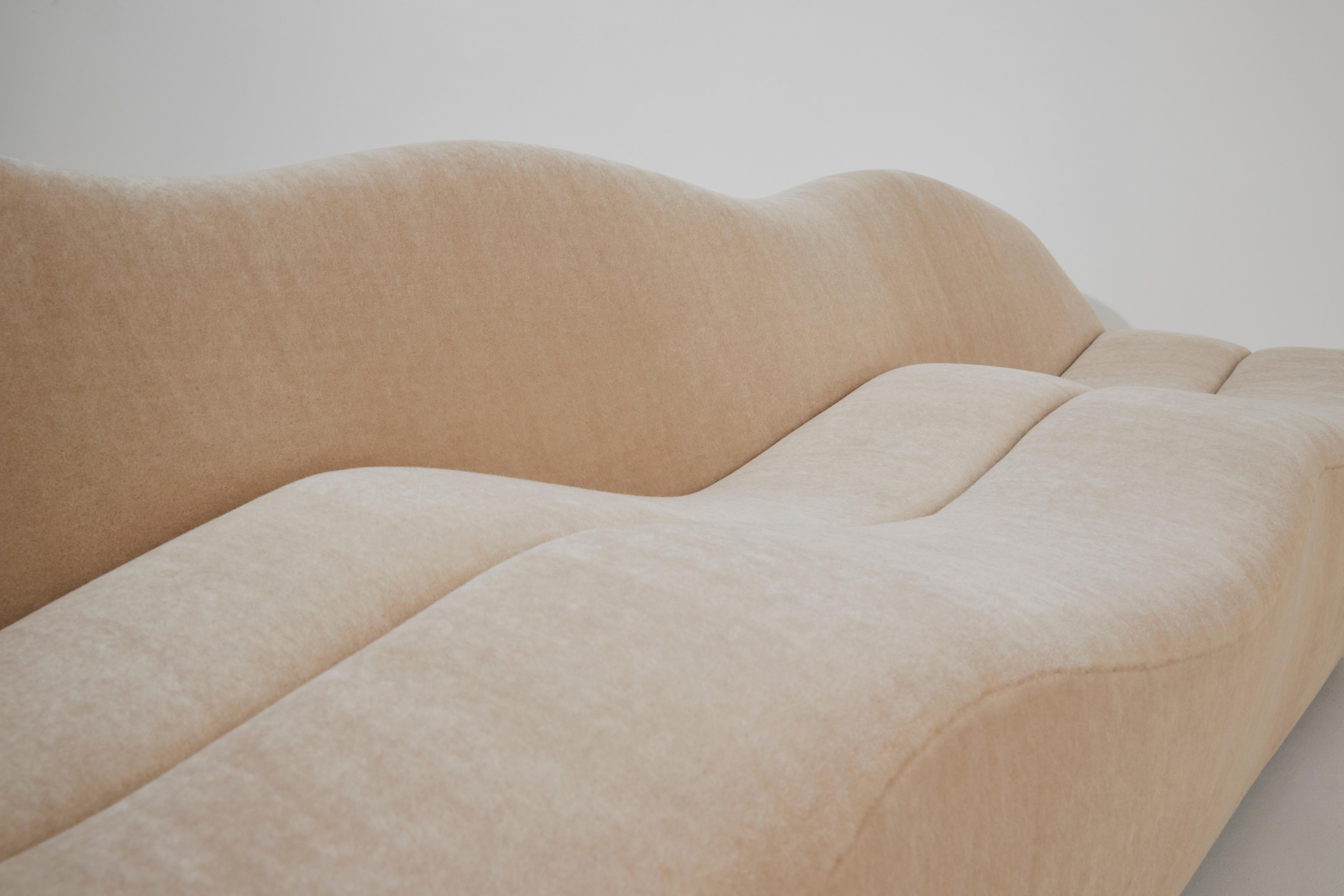 Dutch ABCD 3-Seat Sofa by Pierre Paulin for Artifort, Mohair  For Sale