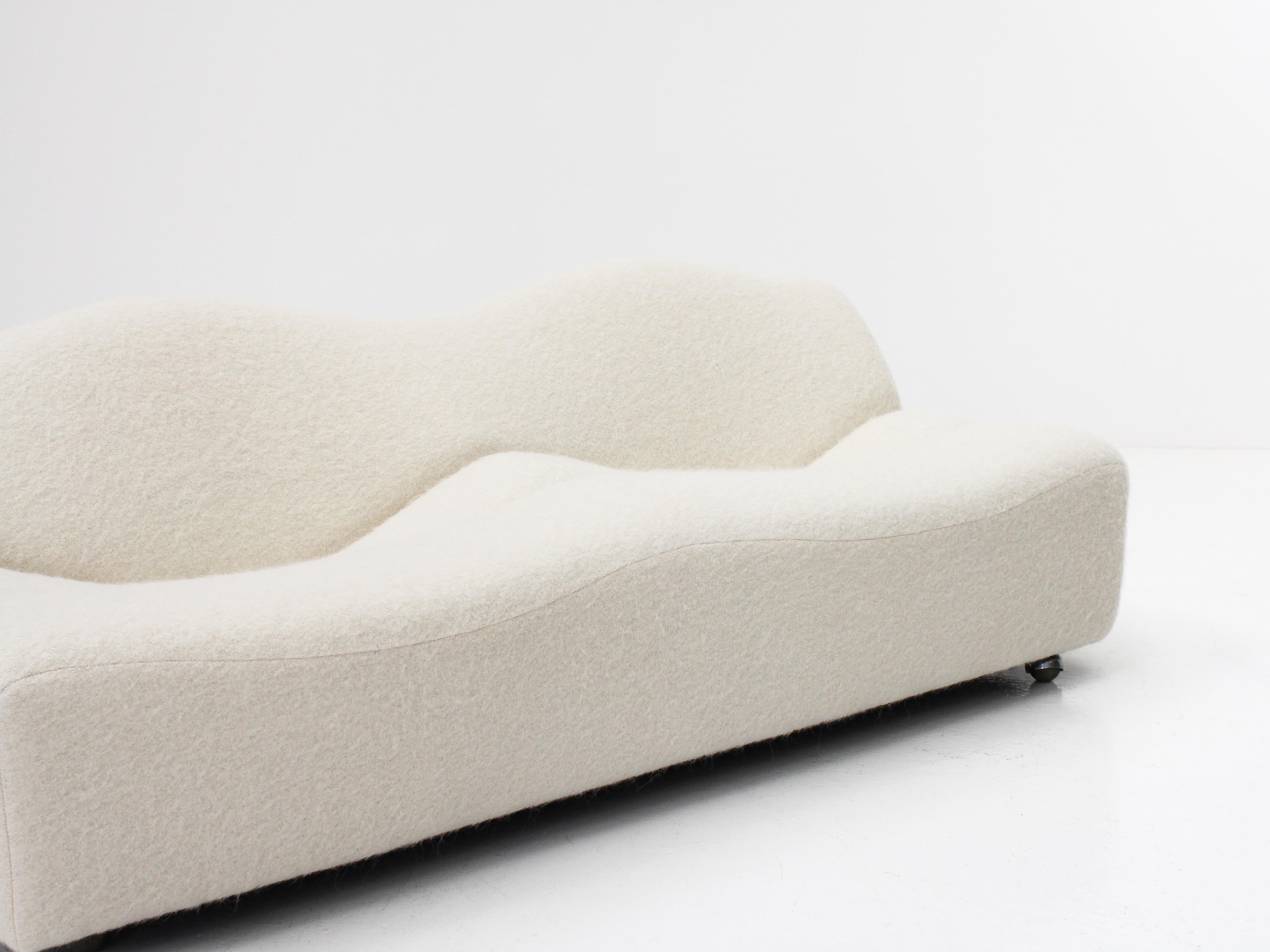 Steel ABCD Sofa by Pierre Paulin in Pierre Frey Fabric, Artifort, Netherlands, 1960s