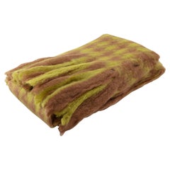 abcDNA Lenzuolo a spina di pesce in mohair, Miele