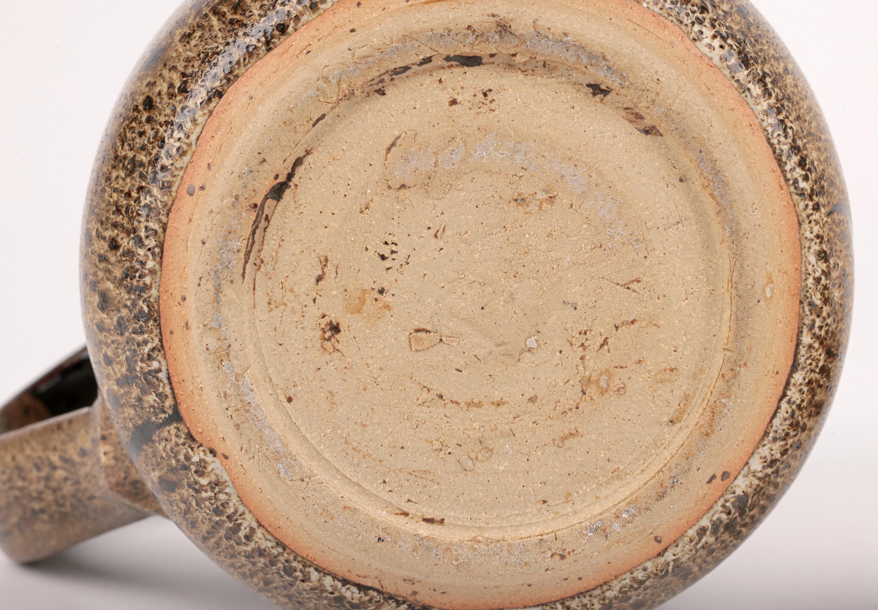 Abdo Nagi Oatmeal Glazed Studio Pottery Jug & Cover en grès en vente 9