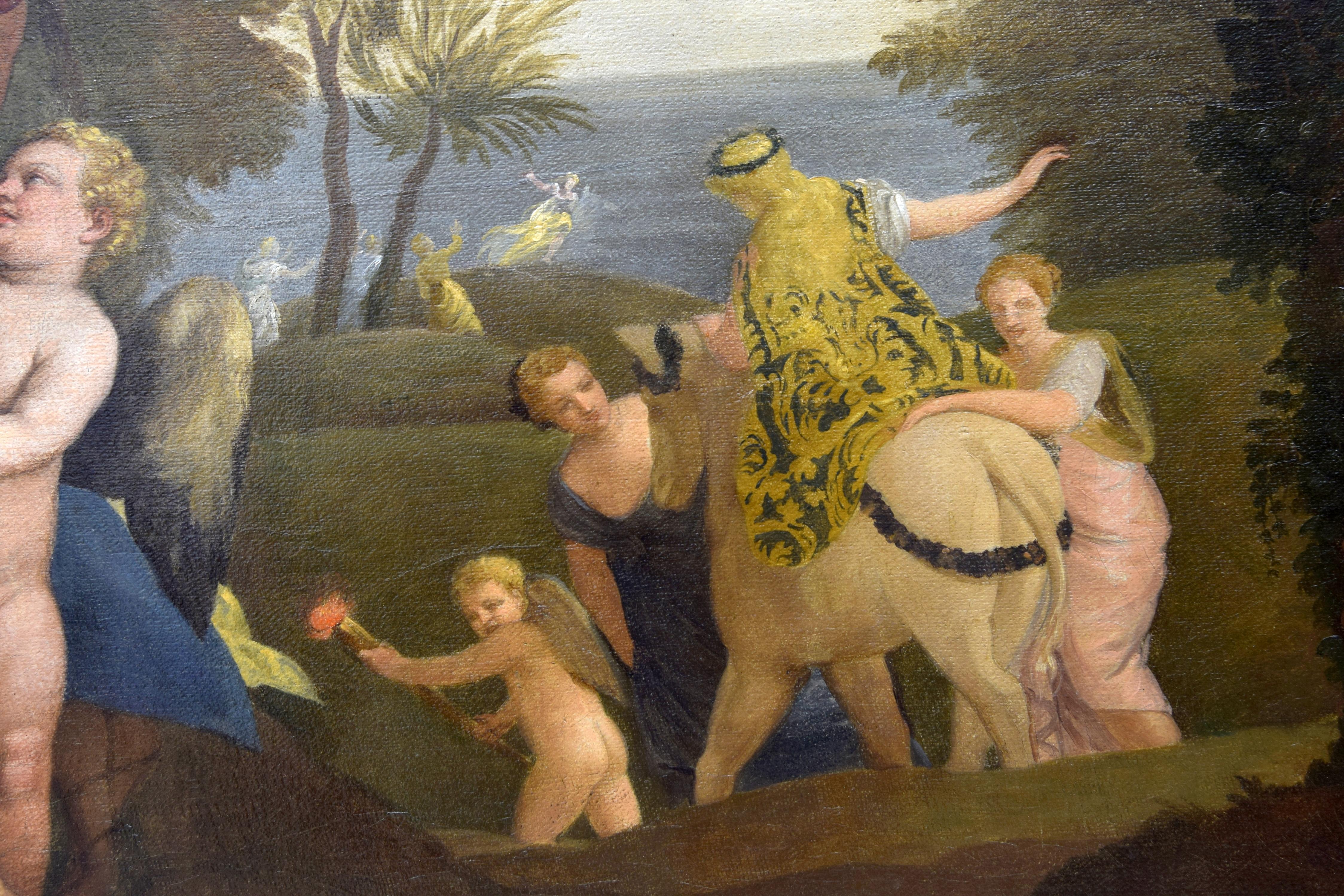 XVIIIe siècle et antérieur Huile sur toile « Abduction of Europe », 18e siècle, d'après Veronese en vente