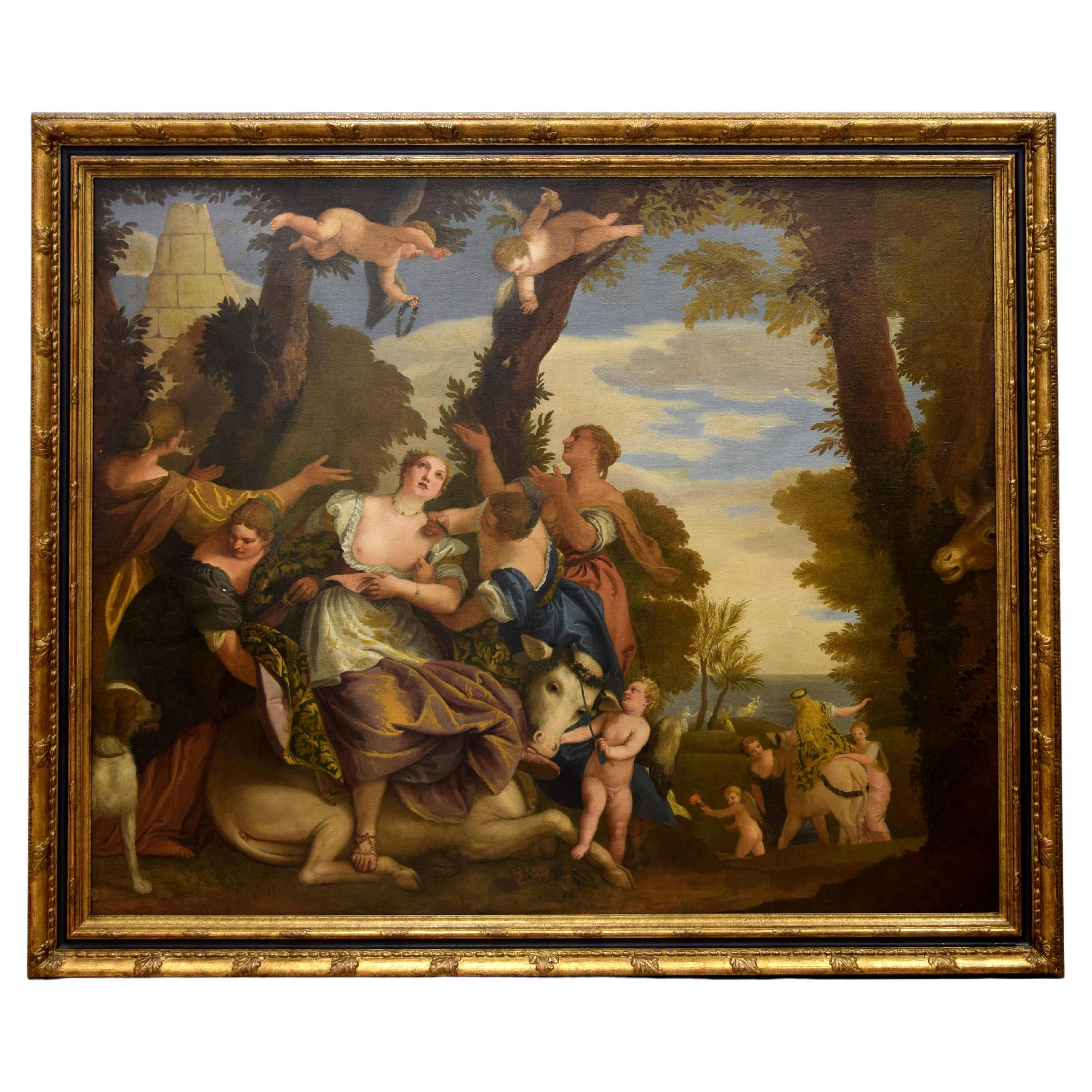 Abduction of Europe Oil on Canvas, 18th Century, After Veronese