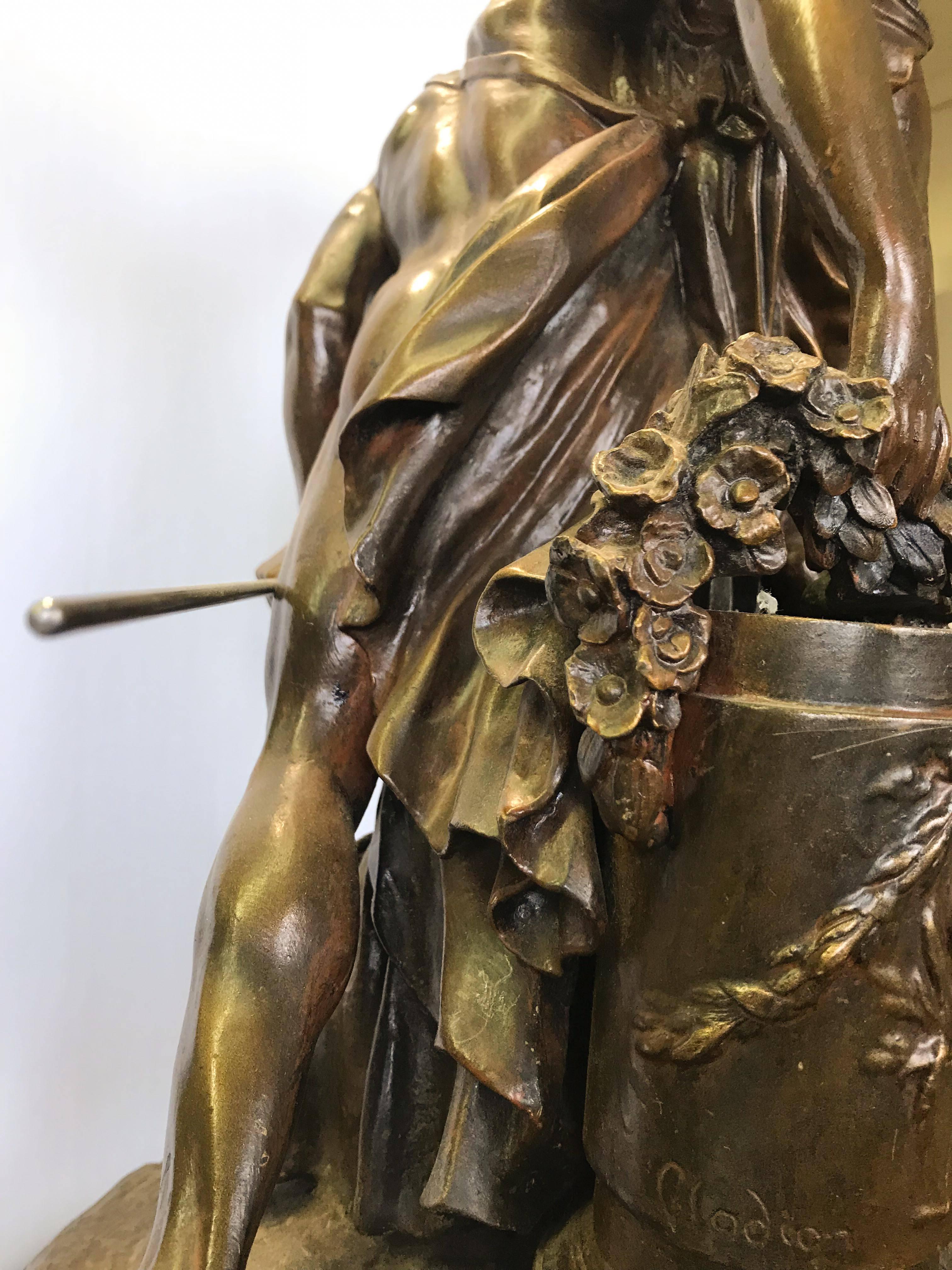 'Abduction of Persephone' French Bronze after Clodion For Sale 4