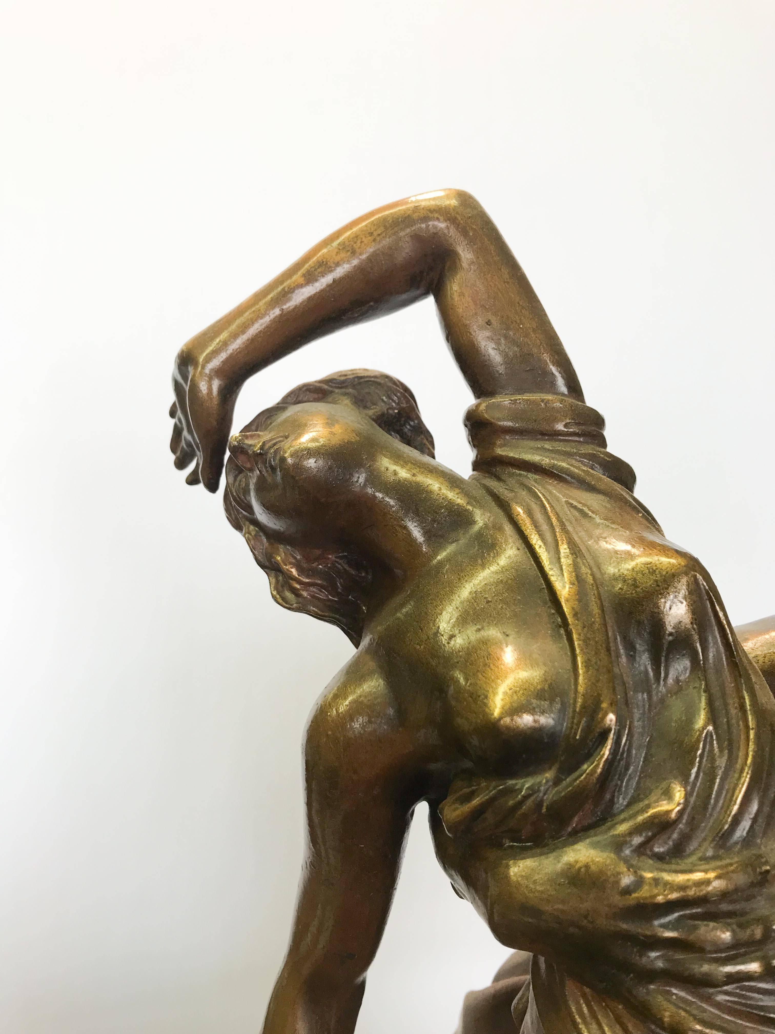 Baroque 'Abduction of Persephone' French Bronze after Clodion For Sale