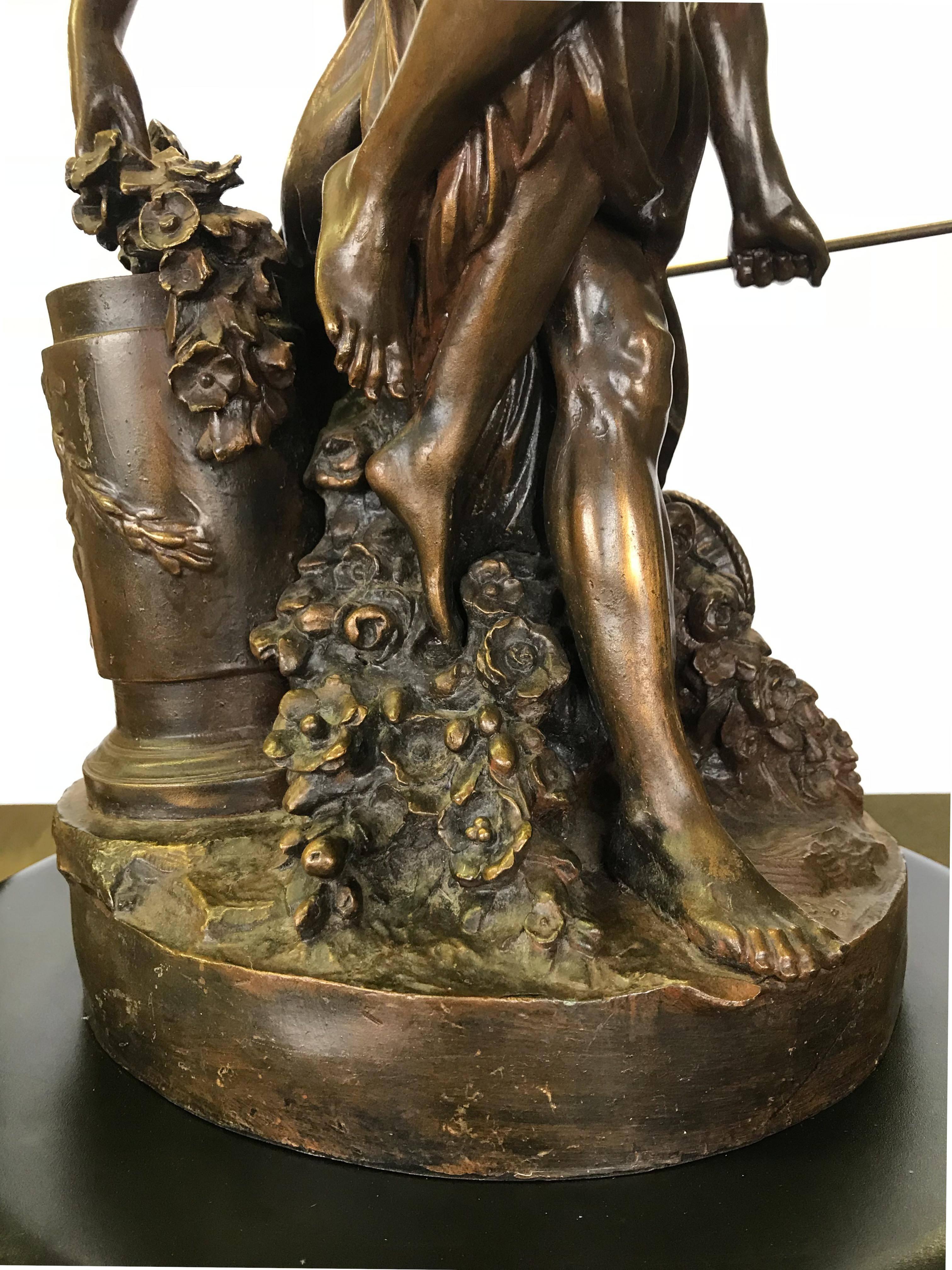 Mid-19th Century 'Abduction of Persephone' French Bronze after Clodion For Sale