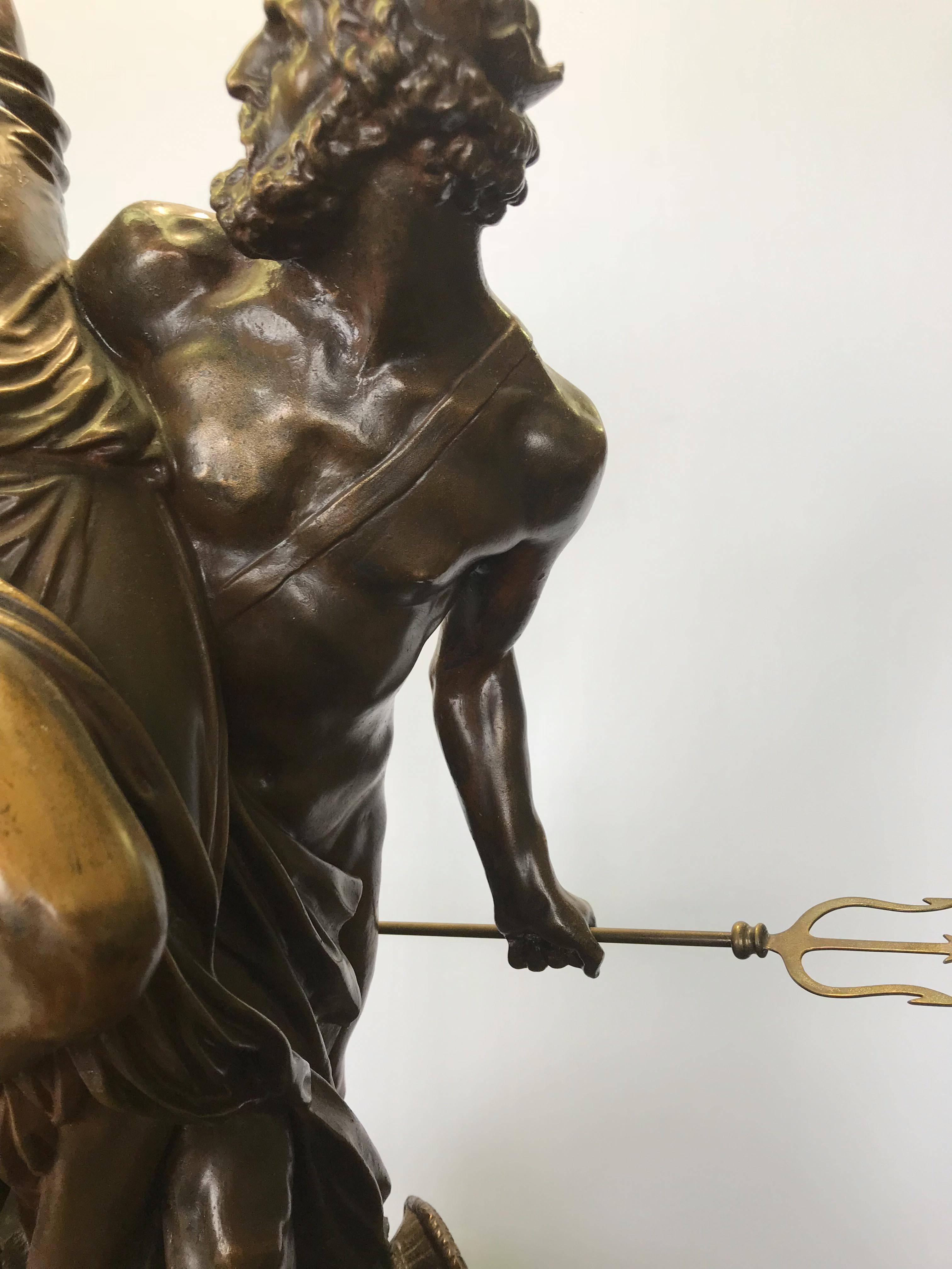 'Abduction of Persephone' French Bronze after Clodion For Sale 1