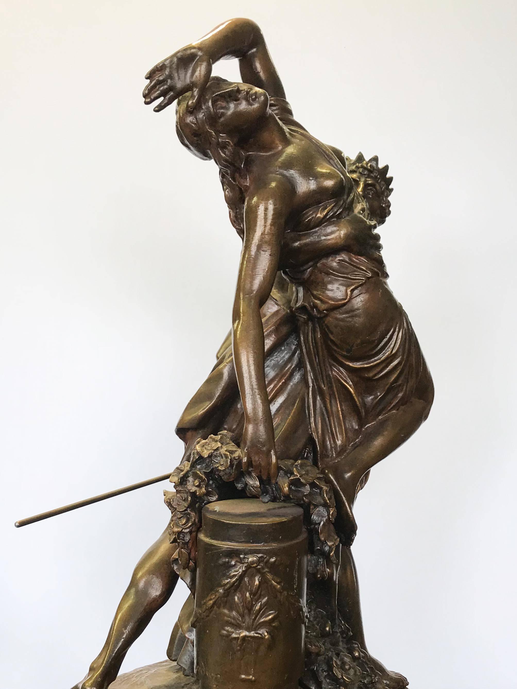 'Abduction of Persephone' French Bronze after Clodion For Sale 2