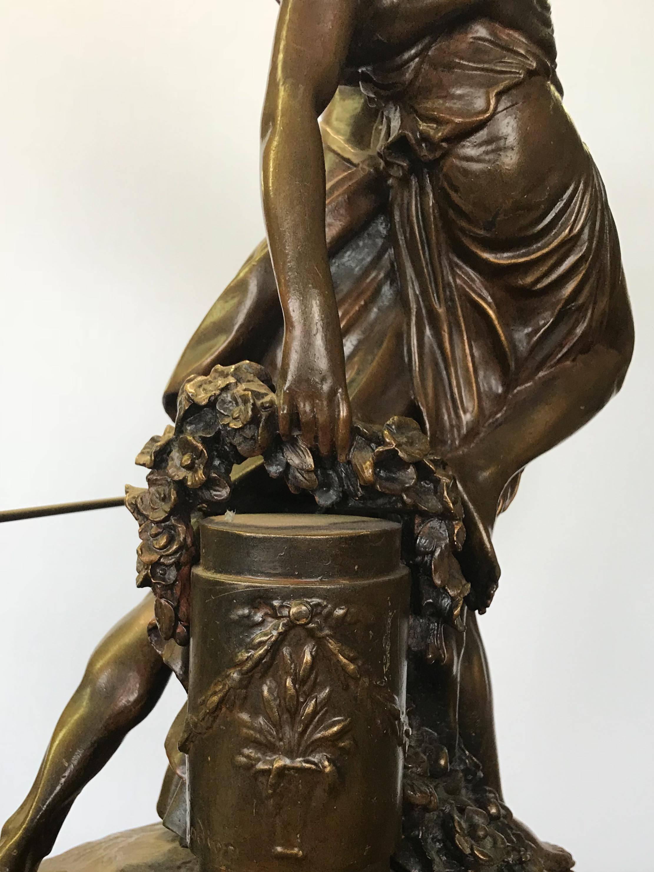 'Abduction of Persephone' French Bronze after Clodion For Sale 3