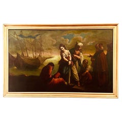 “Abduction of Roxelana-future wife of Sultan Suleiman” Oil on Canvas ca 1680