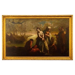 “Abduction of Roxelana-future wife of Sultan Suleiman” Oil on Canvas ca 1680