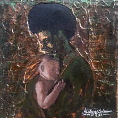 Dear Mother -21st Century, Contemporary Figurative Portrait Modern