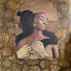 Sostener sombras - Siglo XXI, Contemporáneo, Figurativo, Retrato, Mujer moderna