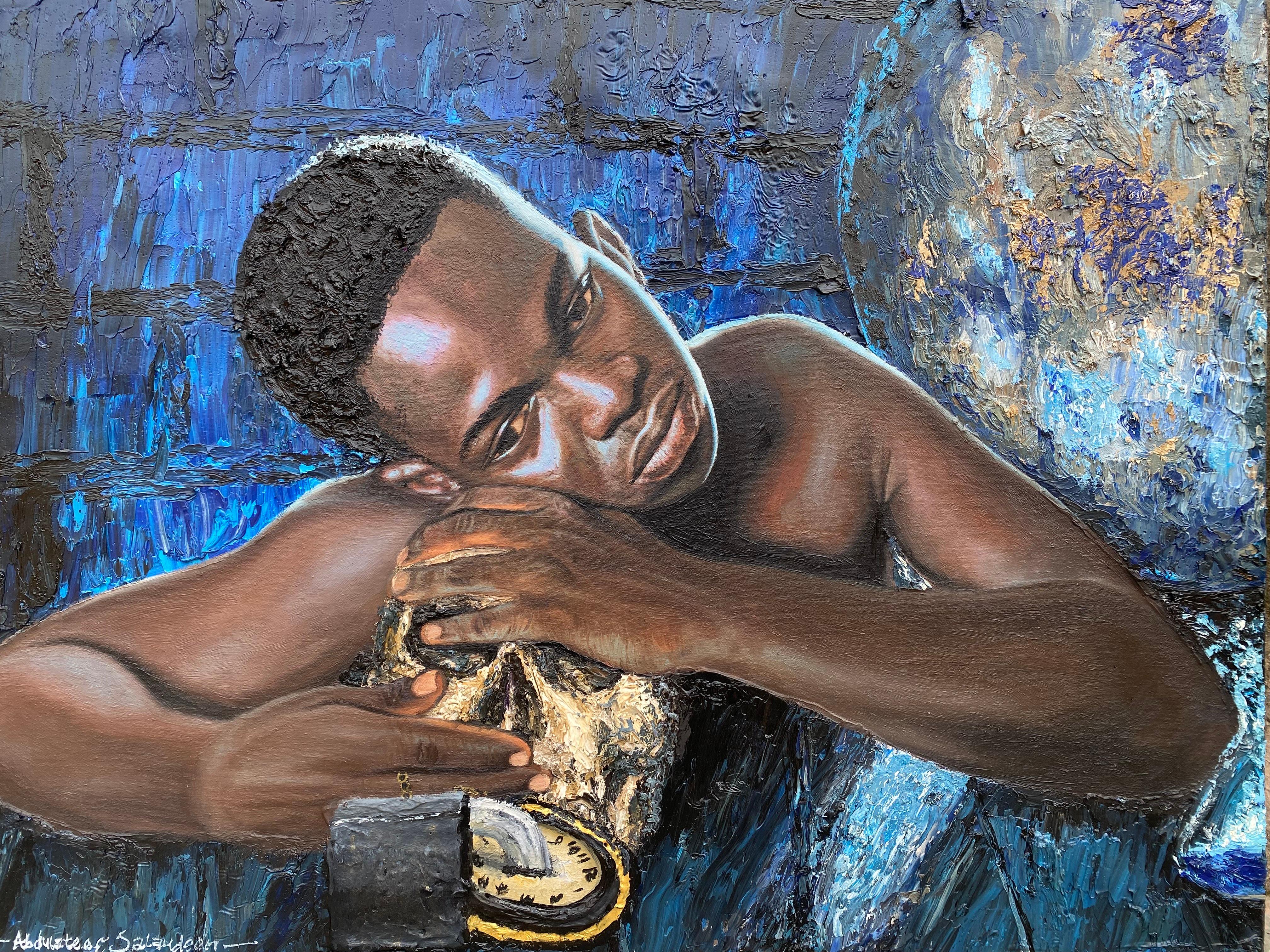 Abdulateef Salaudeen Nude Painting - I Will Be Fine (Some Days I'm Good, Some Days I'm Not) -21st Century, Figurative