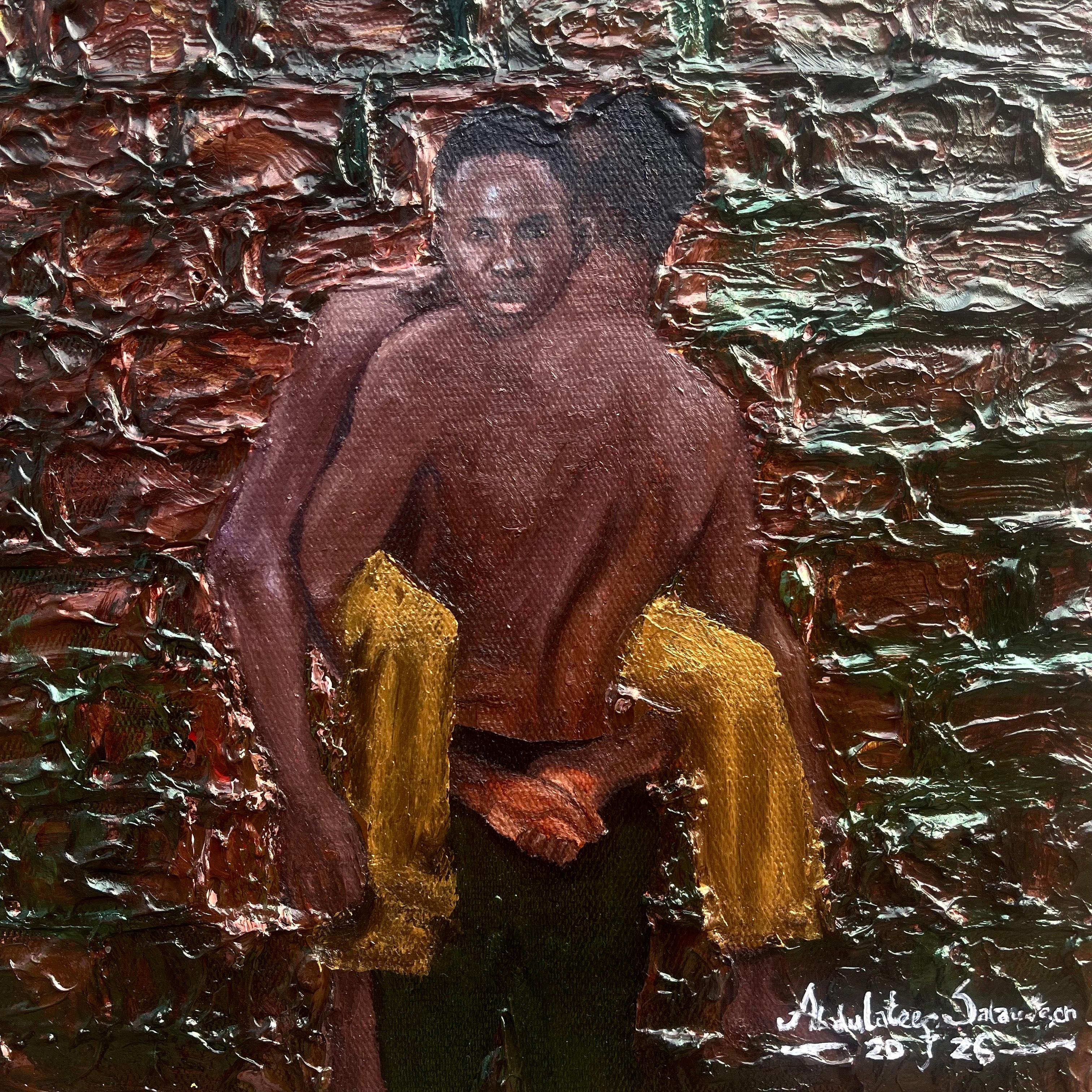 Another Day Still Disable -21st Century, Contemporary Figurative Portrait Modern