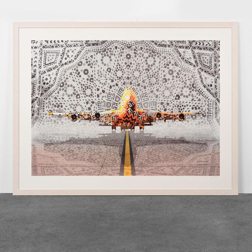 Abdulnasser Gharem, In Transit, Limited Edition, Silkscreen Diamond Dust, Art For Sale 2