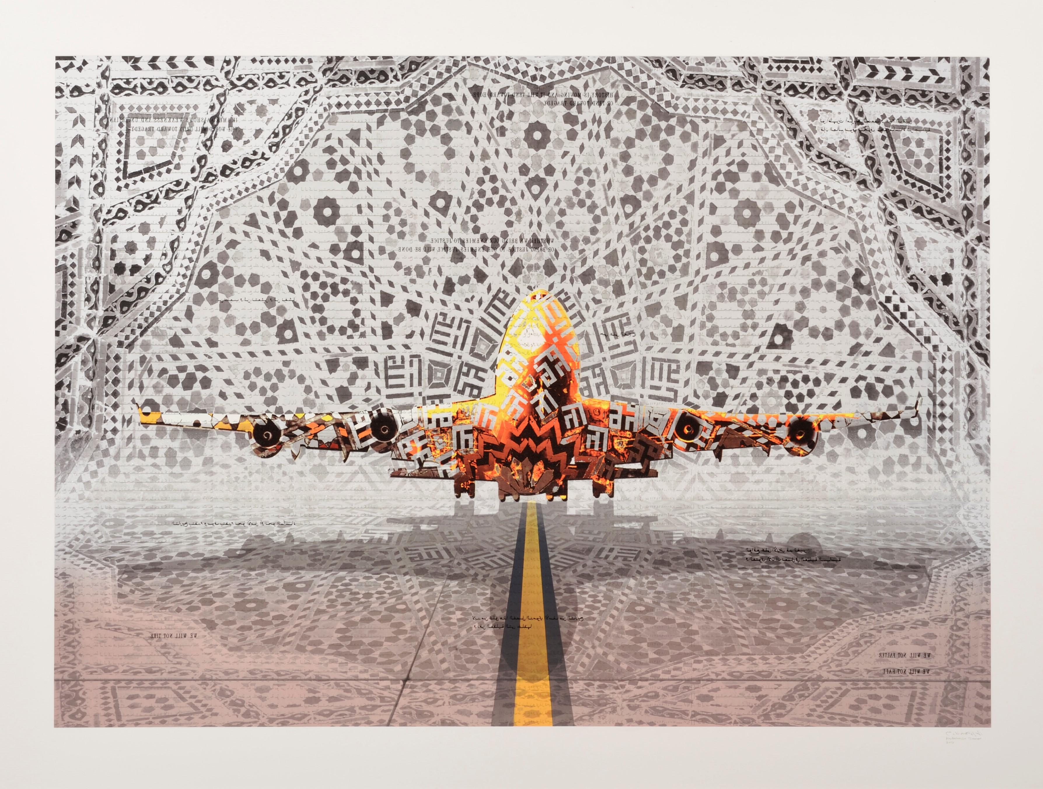Abdulnasser Gharem, In Transit, Limited Edition, Silkscreen Diamond Dust, Art For Sale 4