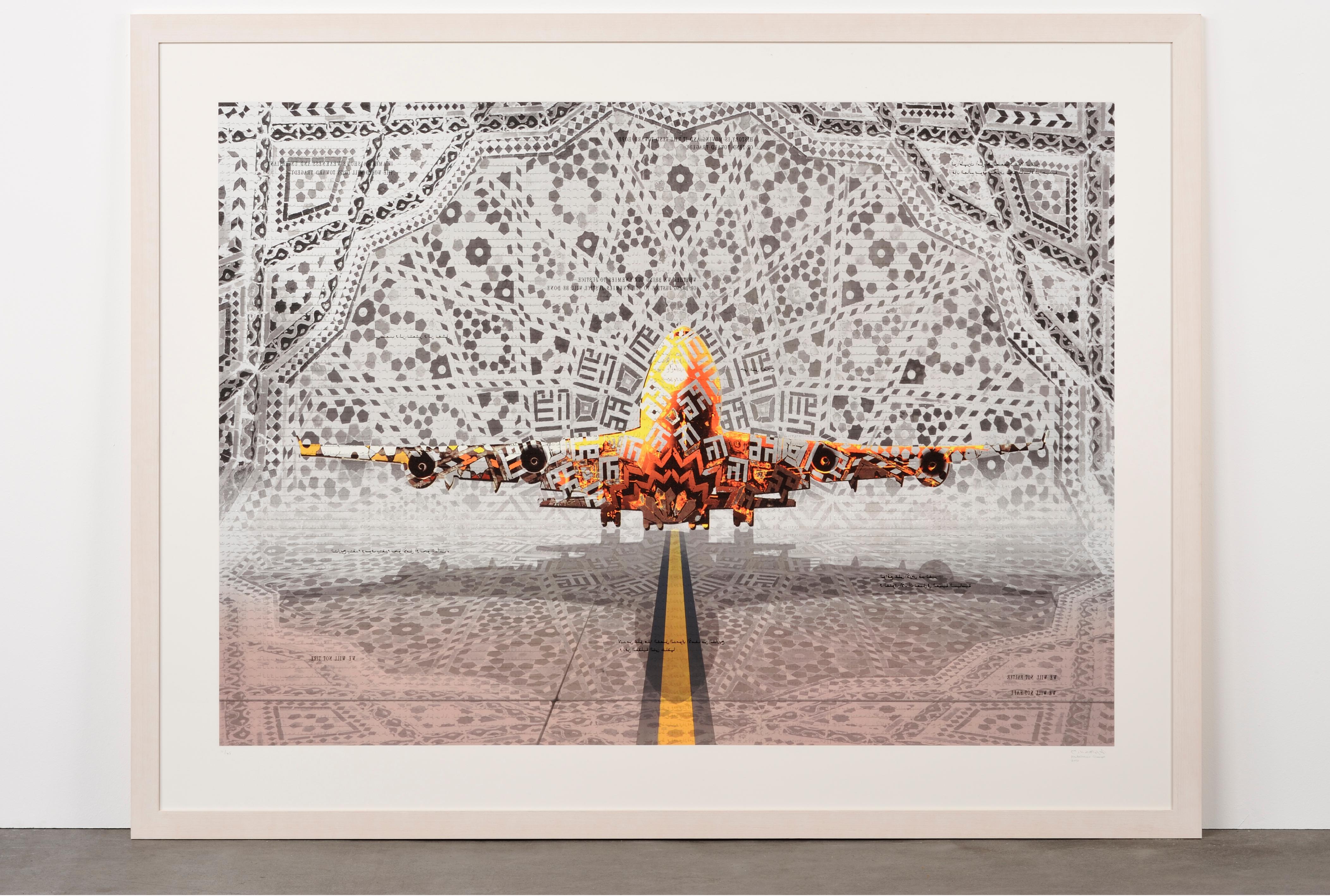 Abdulnasser Gharem, In Transit, Limited Edition, Silkscreen Diamond Dust, Art For Sale 6
