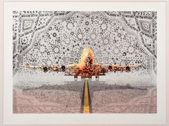 Abdulnasser Gharem, „In Transit“, limitierte Auflage, Siebdruck-Diamantstaub, Kunst
