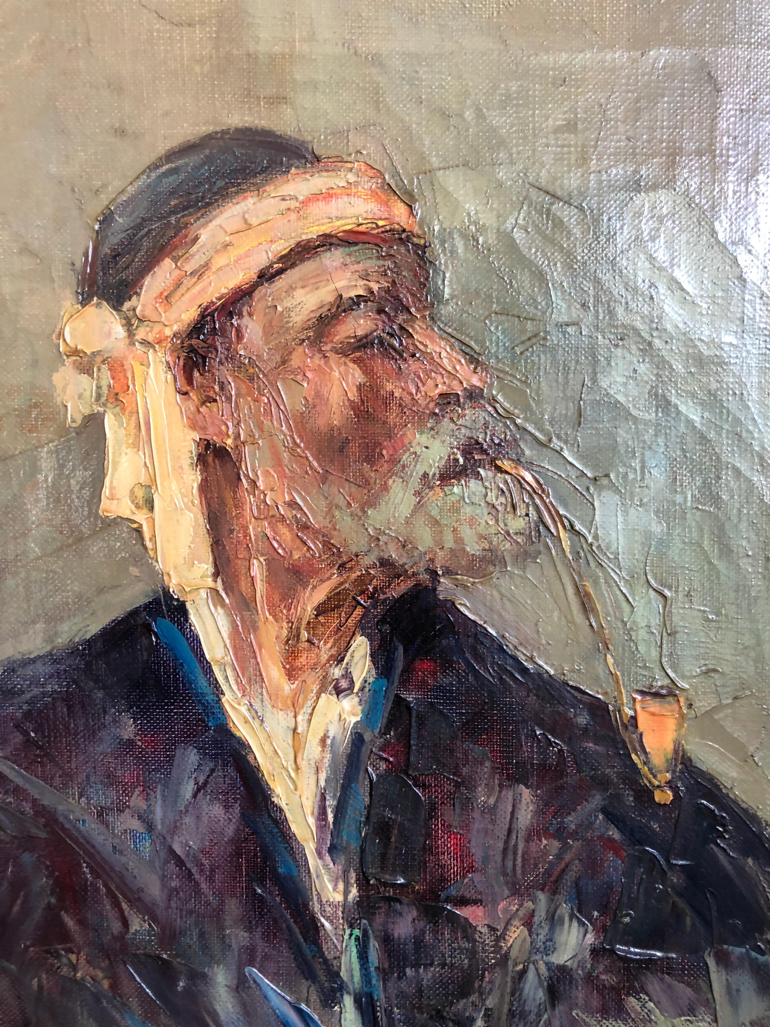 Moderno Abdurrahim Buza, Olio su tela