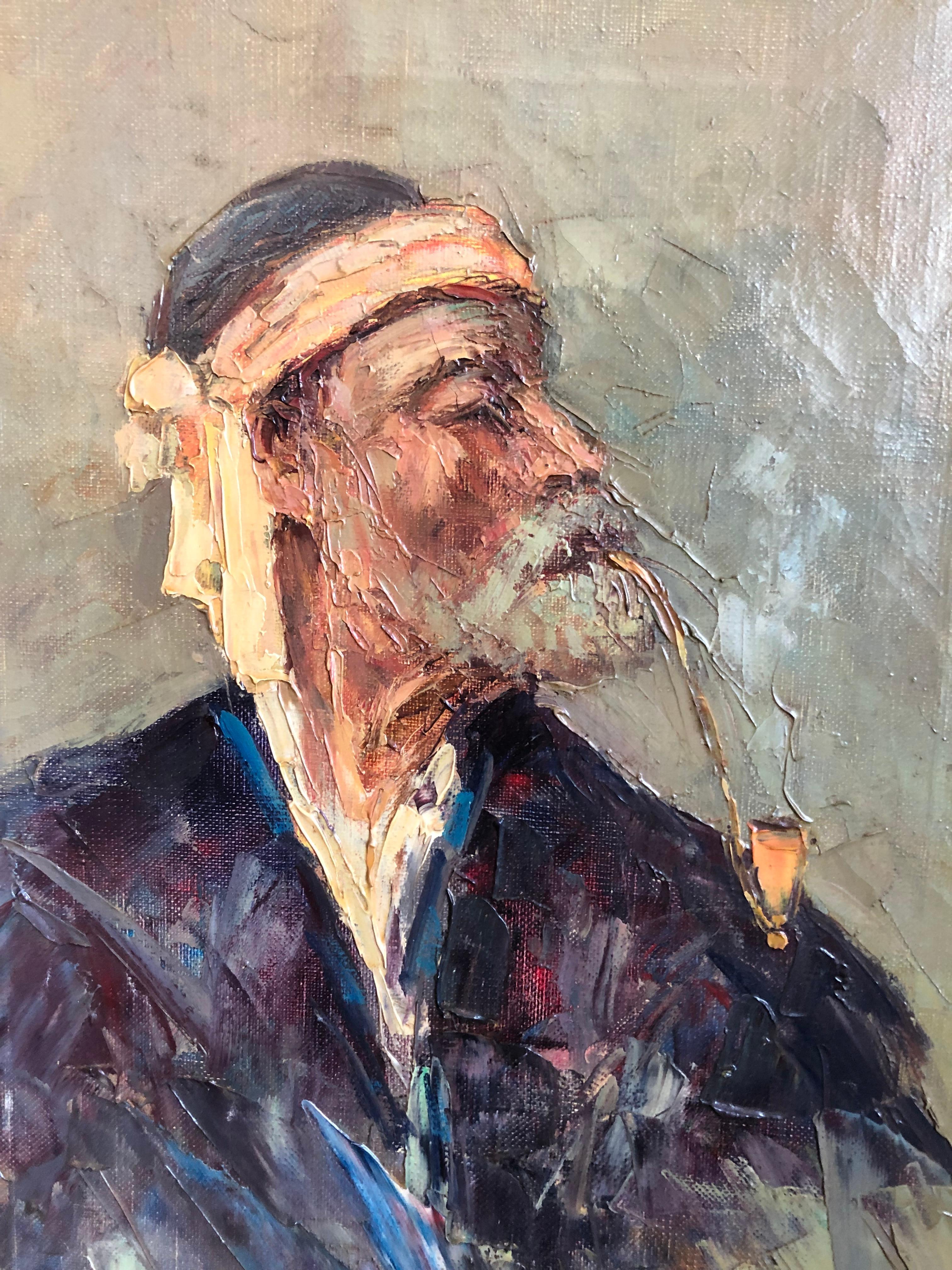 Dipinto Abdurrahim Buza, Olio su tela