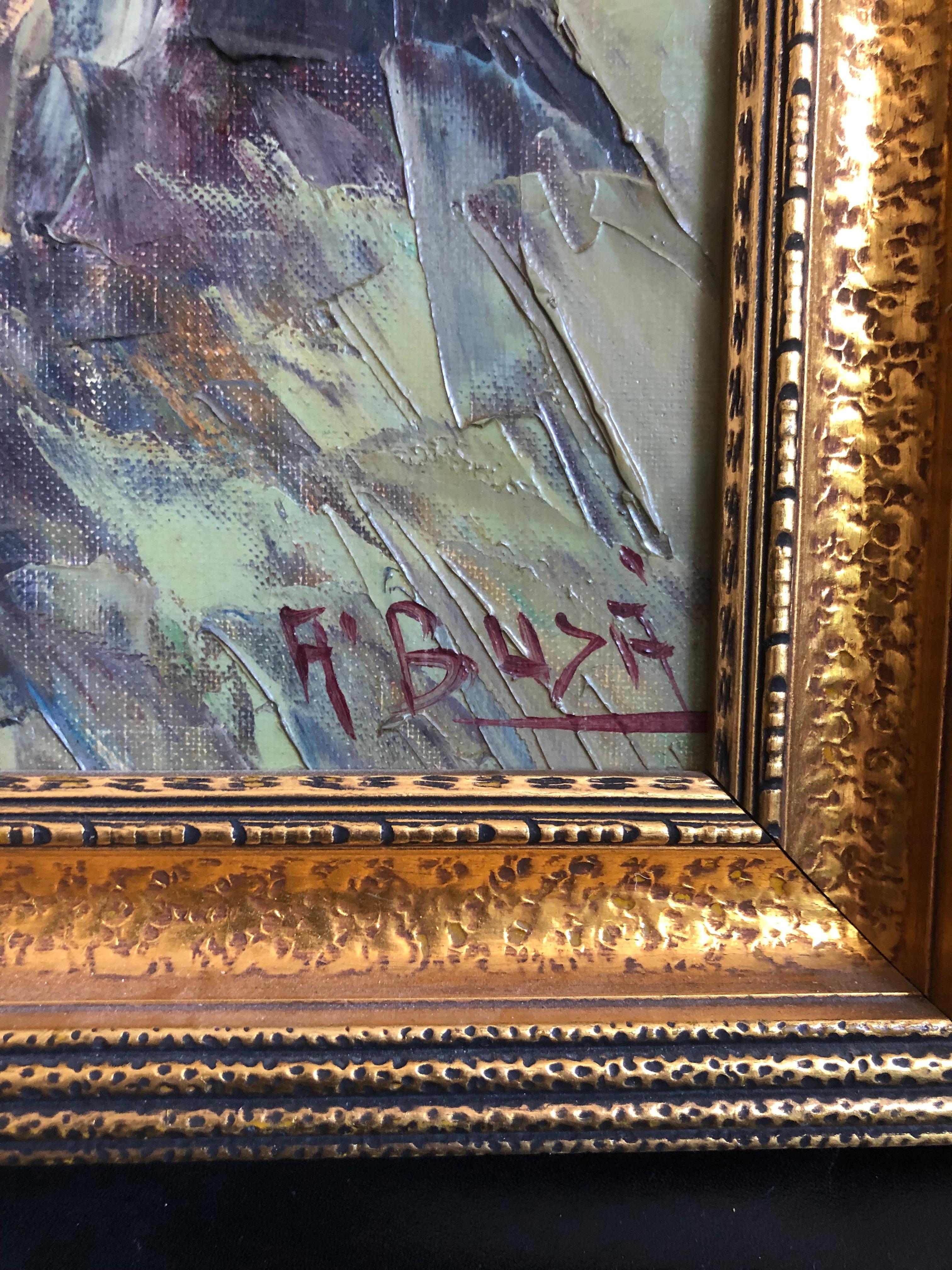 Abdurrahim Buza, Olio su tela In condizioni buone a Brooklyn, NY