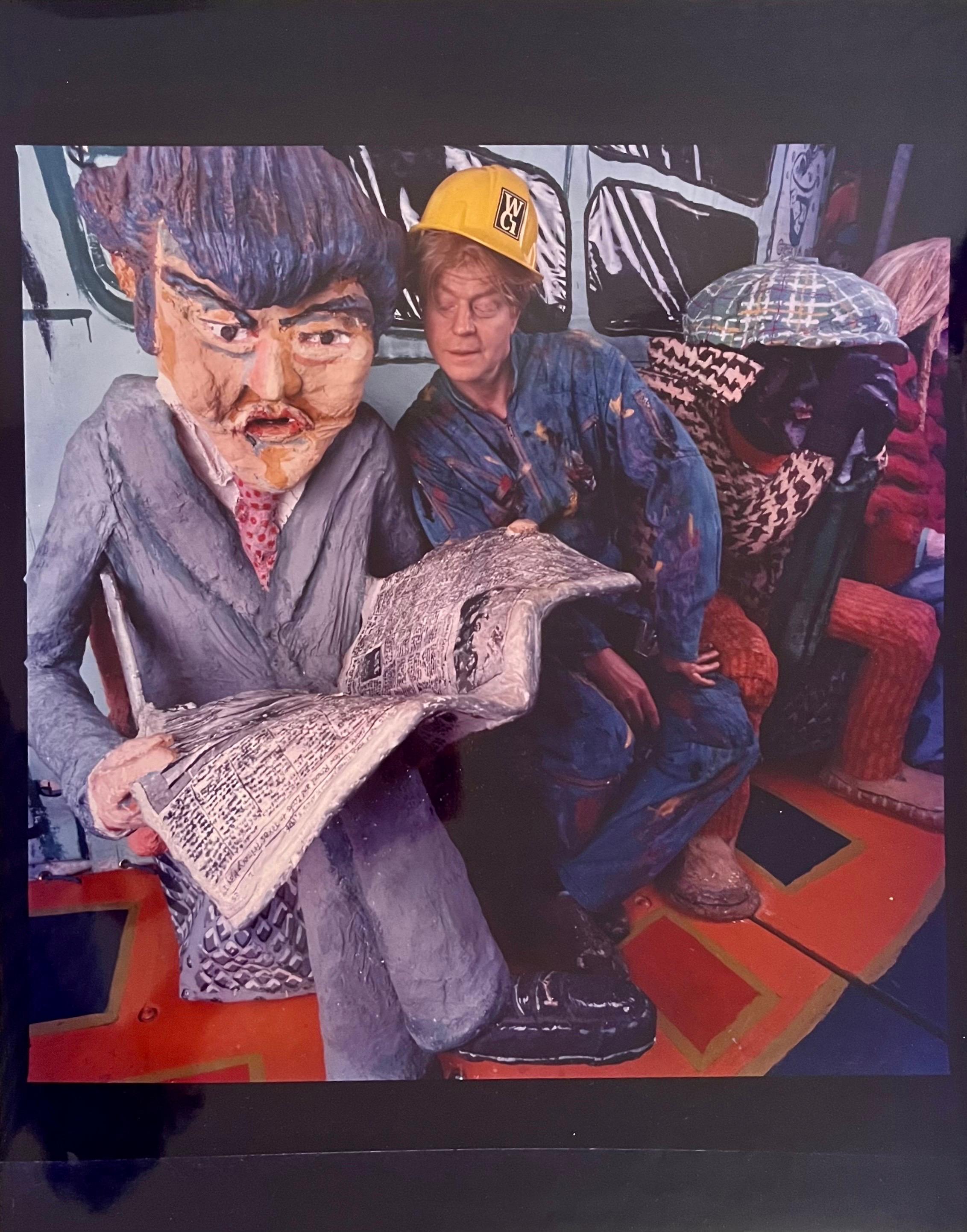 1986 Red Grooms & Sculpture Vintage C-Print Photograph Abe Frajndlich Colo Photo For Sale 2