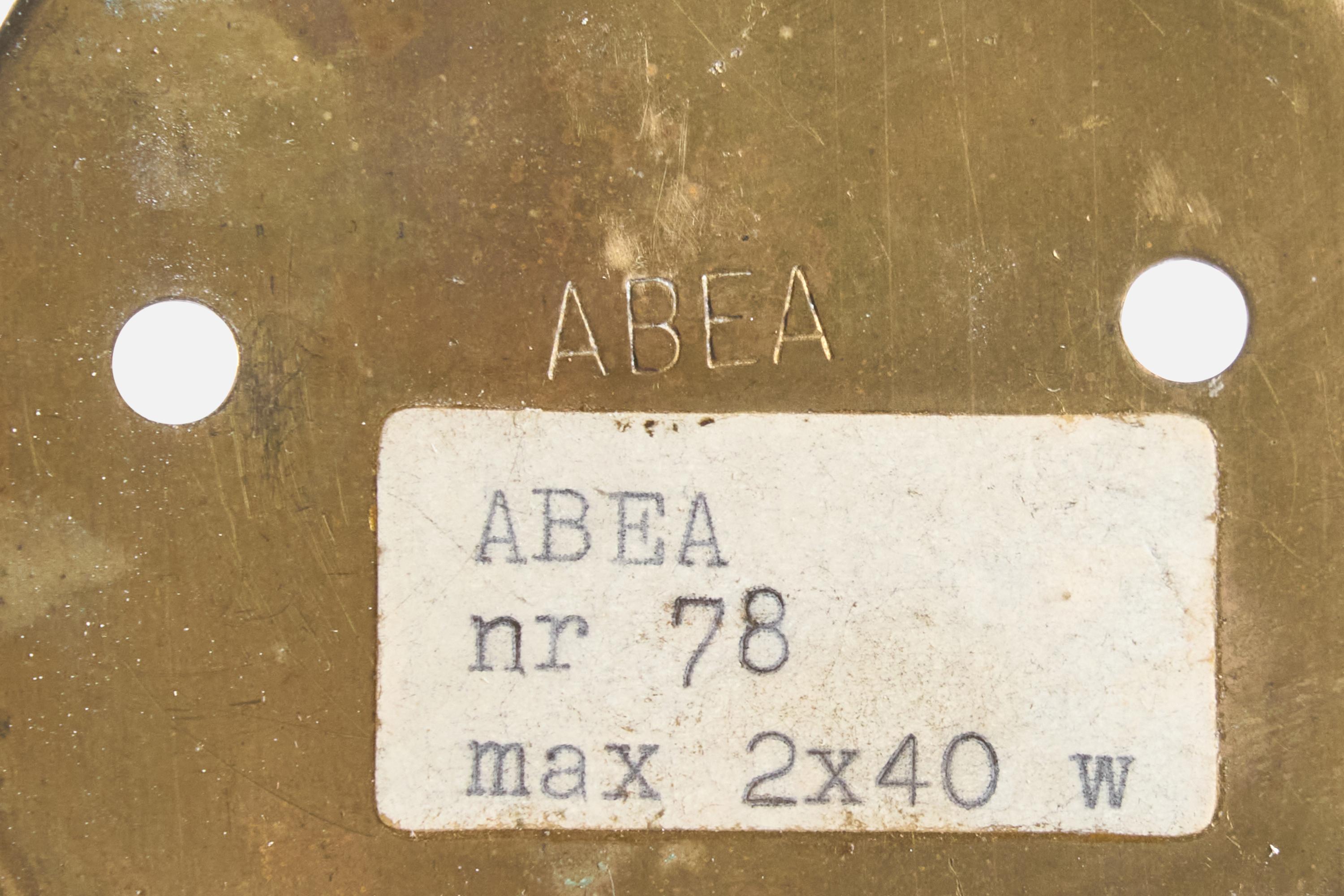 ABEA, Lights, laiton, teck, verre, Suède, années 1950 en vente 3