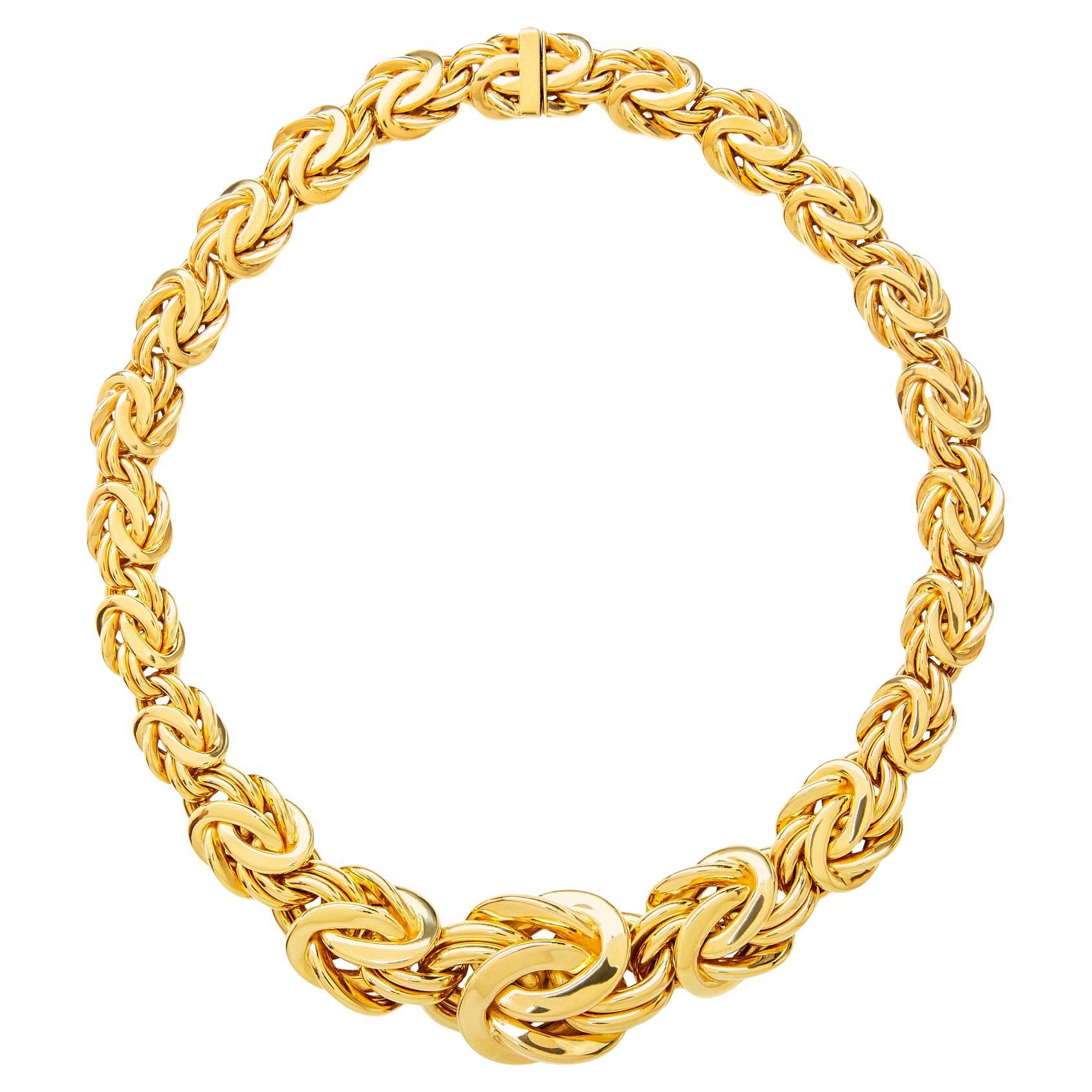 Abel and Zimmerman Gold Link Necklace