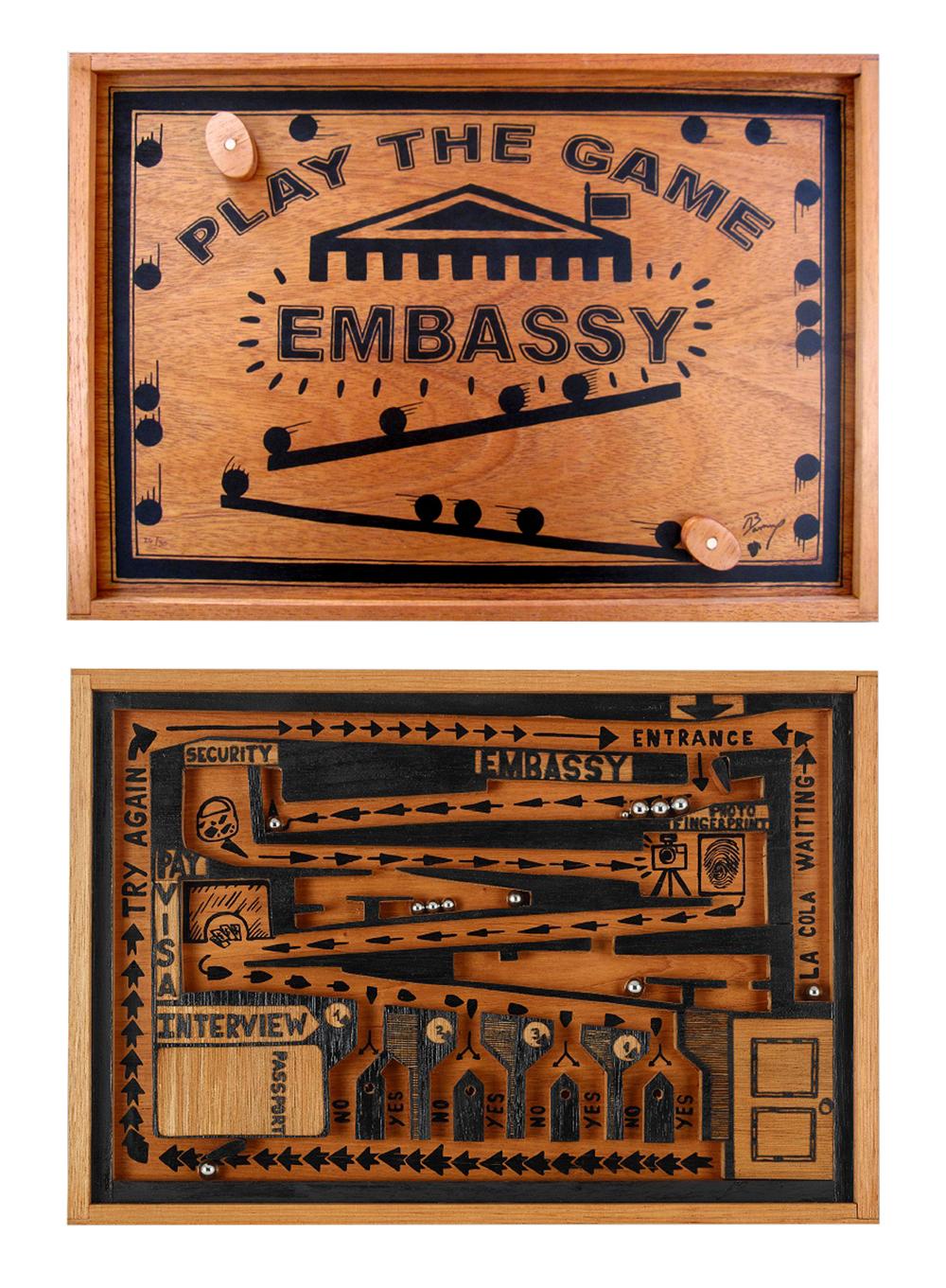 EMBASSY GAME - Mixed Media Art by Abel Barroso