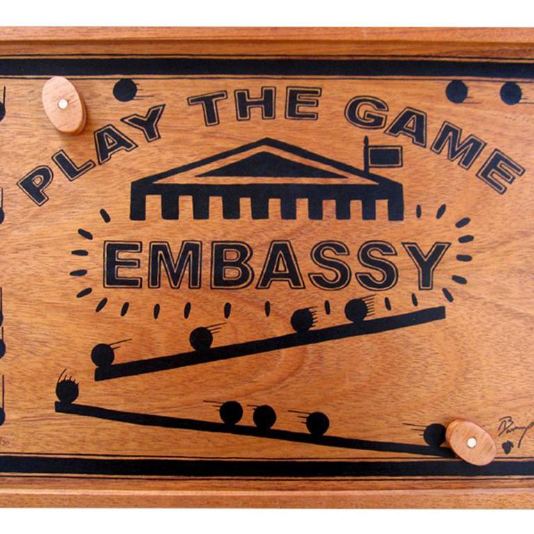 EMBASSY GAME - Contemporary Mixed Media Art by Abel Barroso