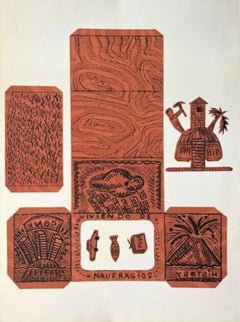 Abel Barroso, ¨Naufragios¨, Silkscreen, 29.9x19.7 in