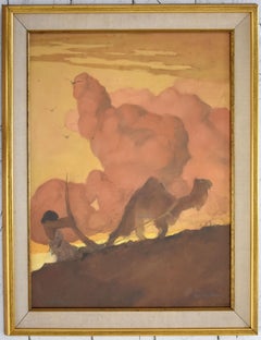 Study for Cain was a Plowman - Pastel Russian Art