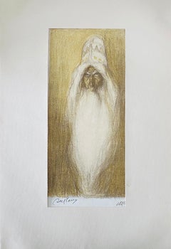Abel Pann Israeli Bezalel School Lithograph Judaica Biblical Print Jewish Art