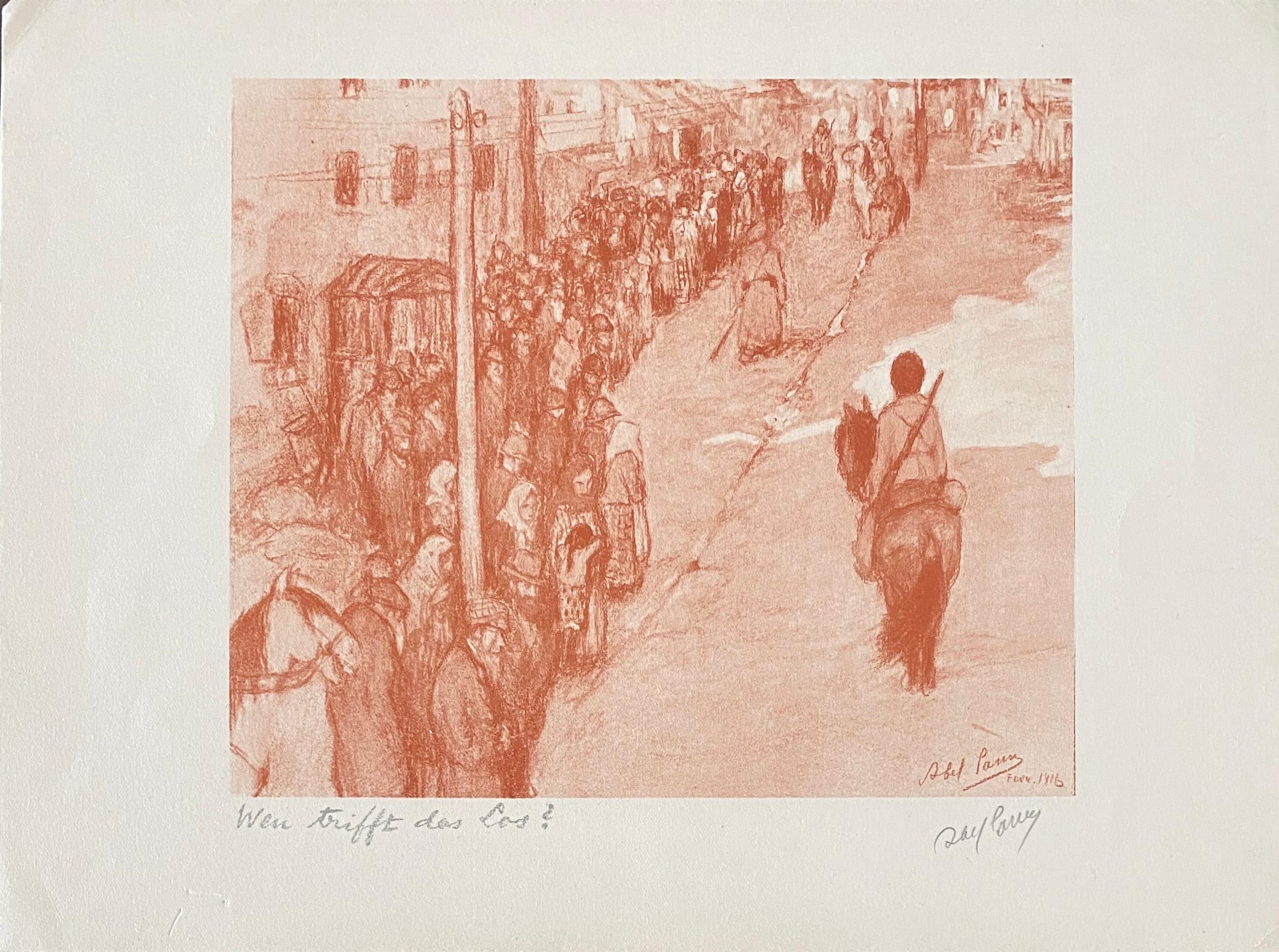 Abel Pann Israeli Bezalel Art School Litografia Judaica Stampa biblica Arte ebraica in vendita 1