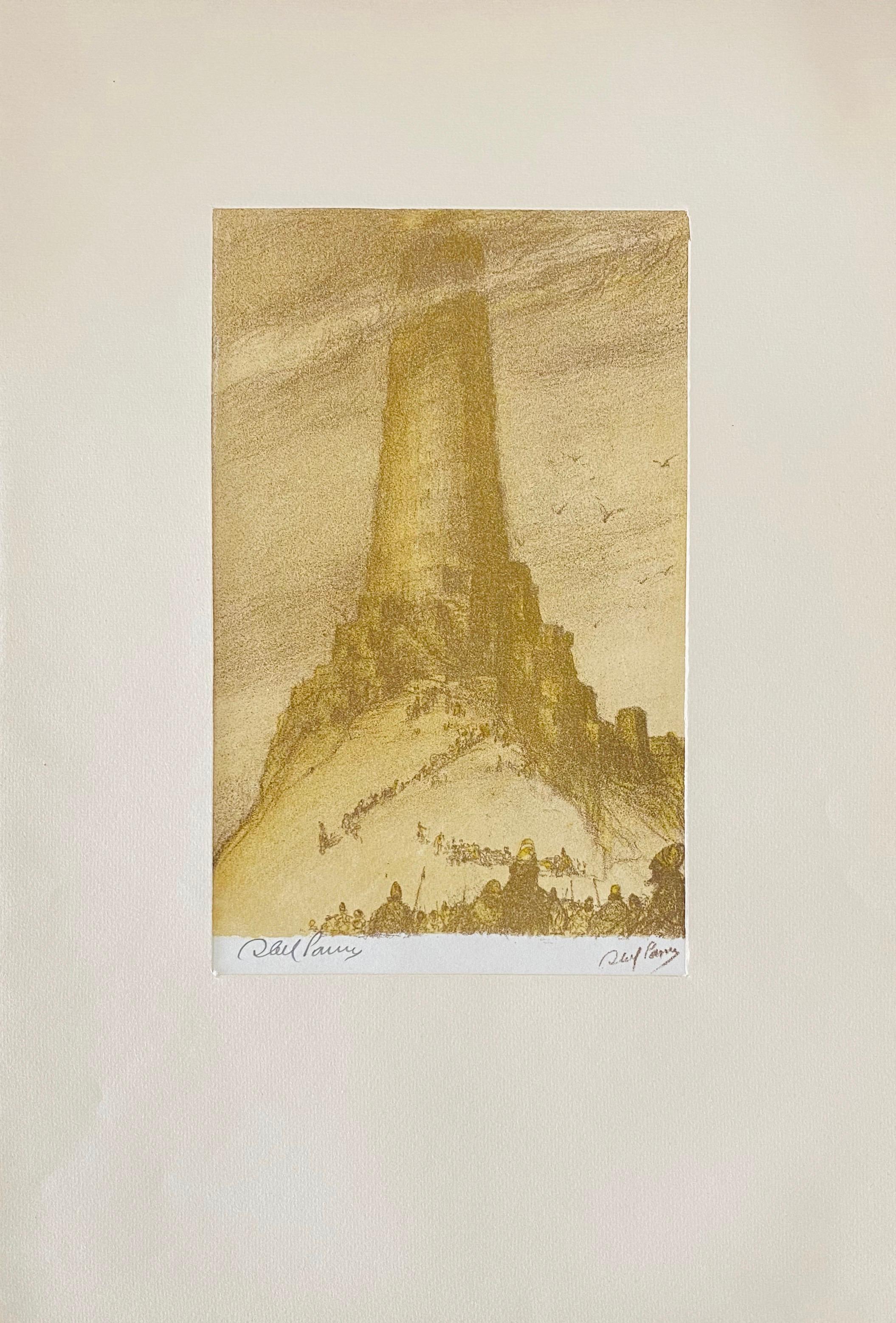 Abel Pann Israeli Bezalel Art School Litografia Judaica Stampa biblica Arte ebraica in vendita 1
