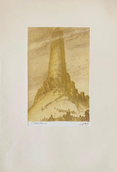 Abel Pann Israeli Bezalel Art School Litografia Judaica Stampa biblica Arte ebraica