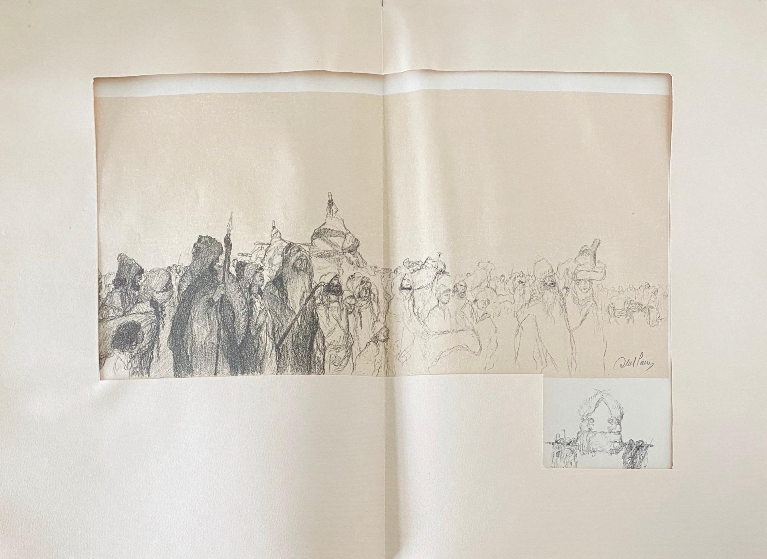 Abel Pann Israeli Bezalel Art School Litografia Judaica Stampa biblica Arte ebraica in vendita 1