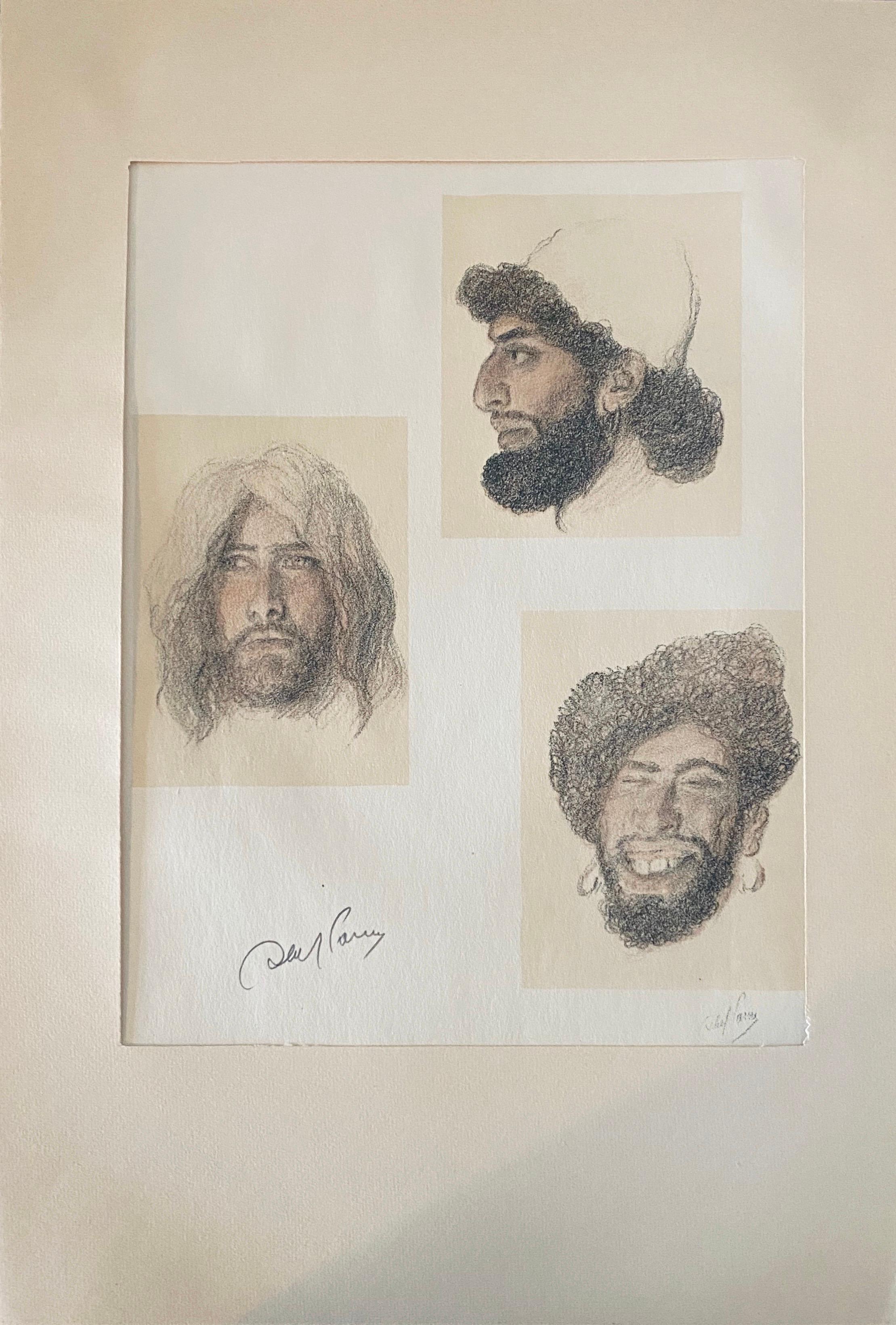 Abel Pann Israeli Bezalel Art School Litografia Judaica Stampa biblica Arte ebraica in vendita 1