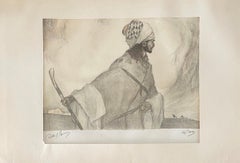 Abel Pann Israeli Bezalel School Lithograph Judaica Biblical Print Jewish Art