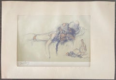 Abel Pann Israeli Bezalel School Lithograph Judaica Biblical Print Jewish Art