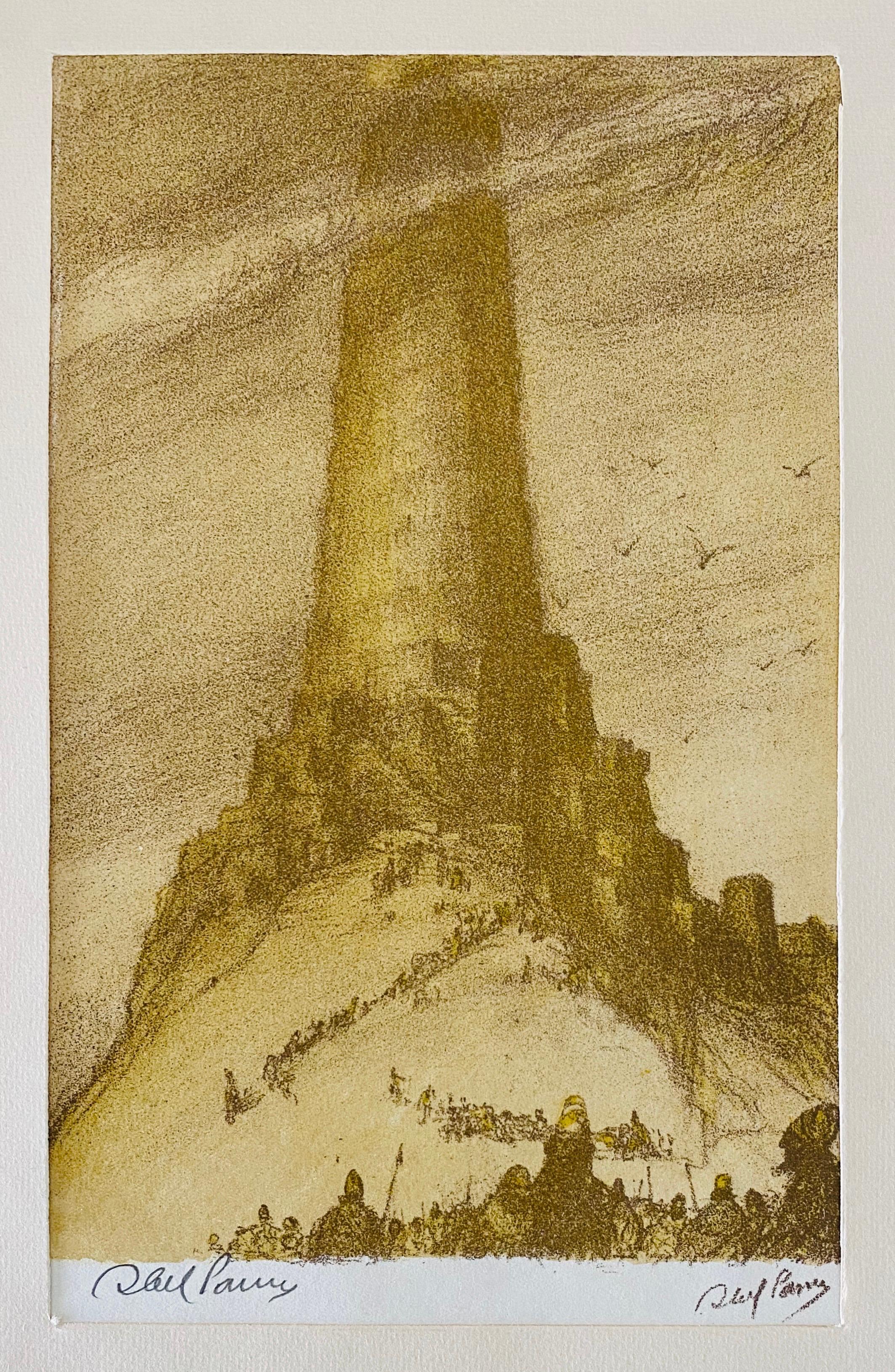 Abel Pann Israeli Bezalel Art School Litografia Judaica Stampa biblica Arte ebraica in vendita 2